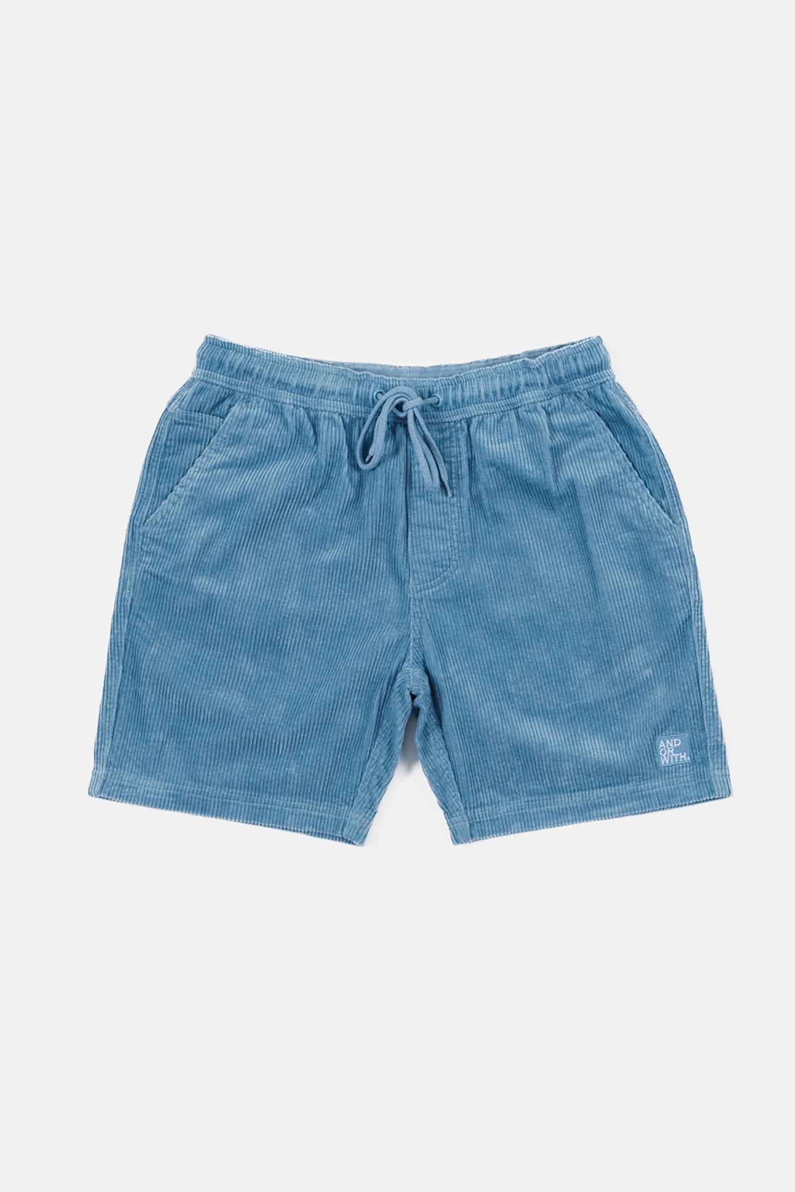 Beach Bum Corduroy Shorts Ocean Blue