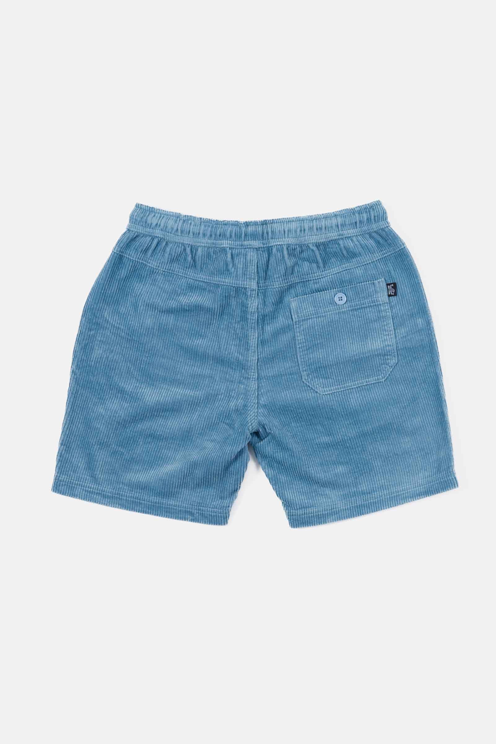 Beach Bum Corduroy Shorts Ocean Blue