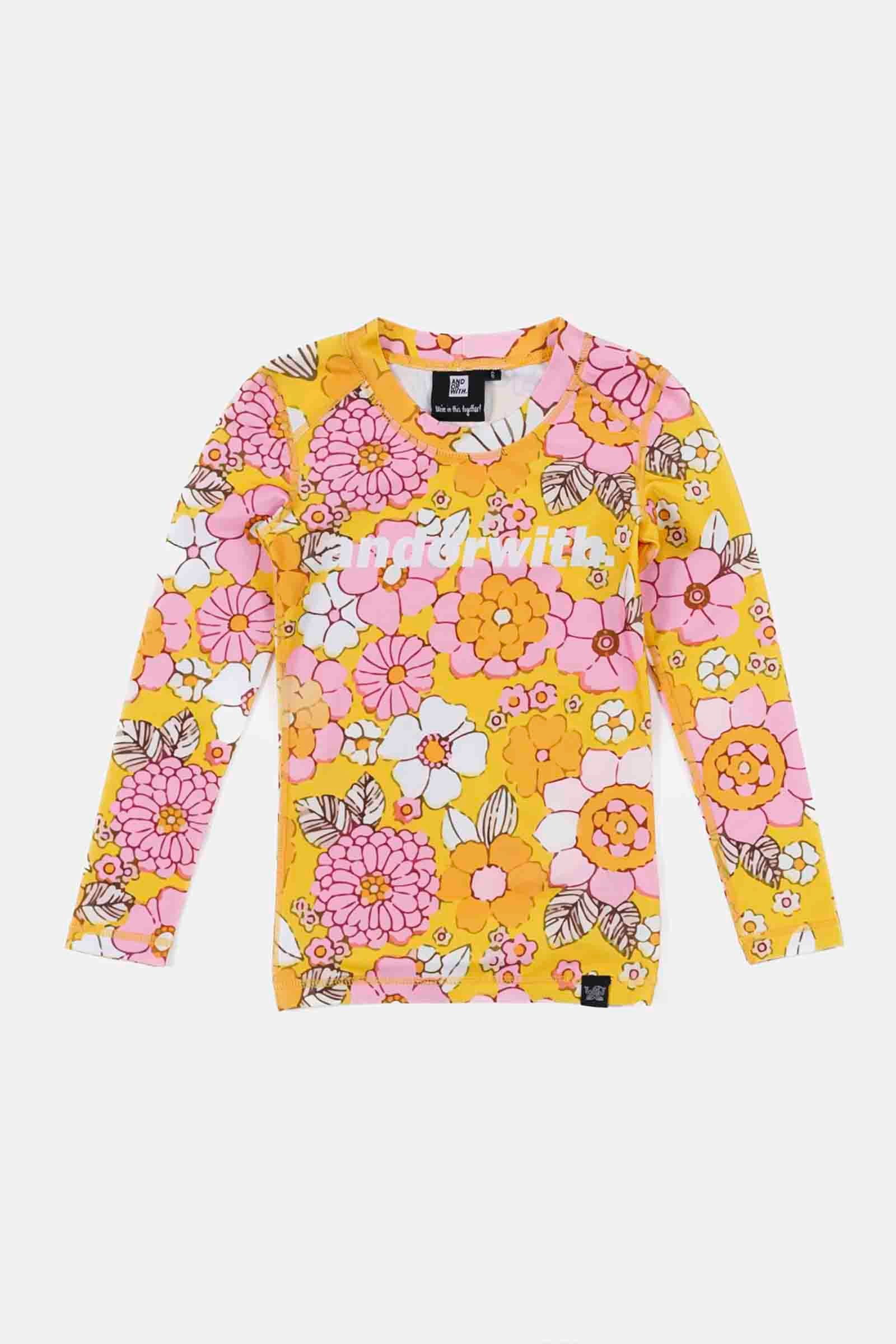 Kids Flower Power Long Sleeve Rashie (100% recycled)