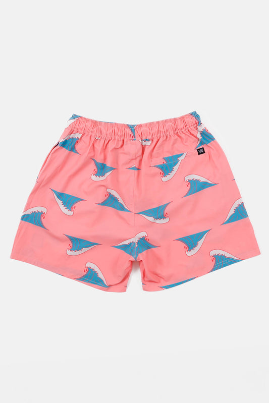 Peaks Beach Boardies Pink (100% recycled)