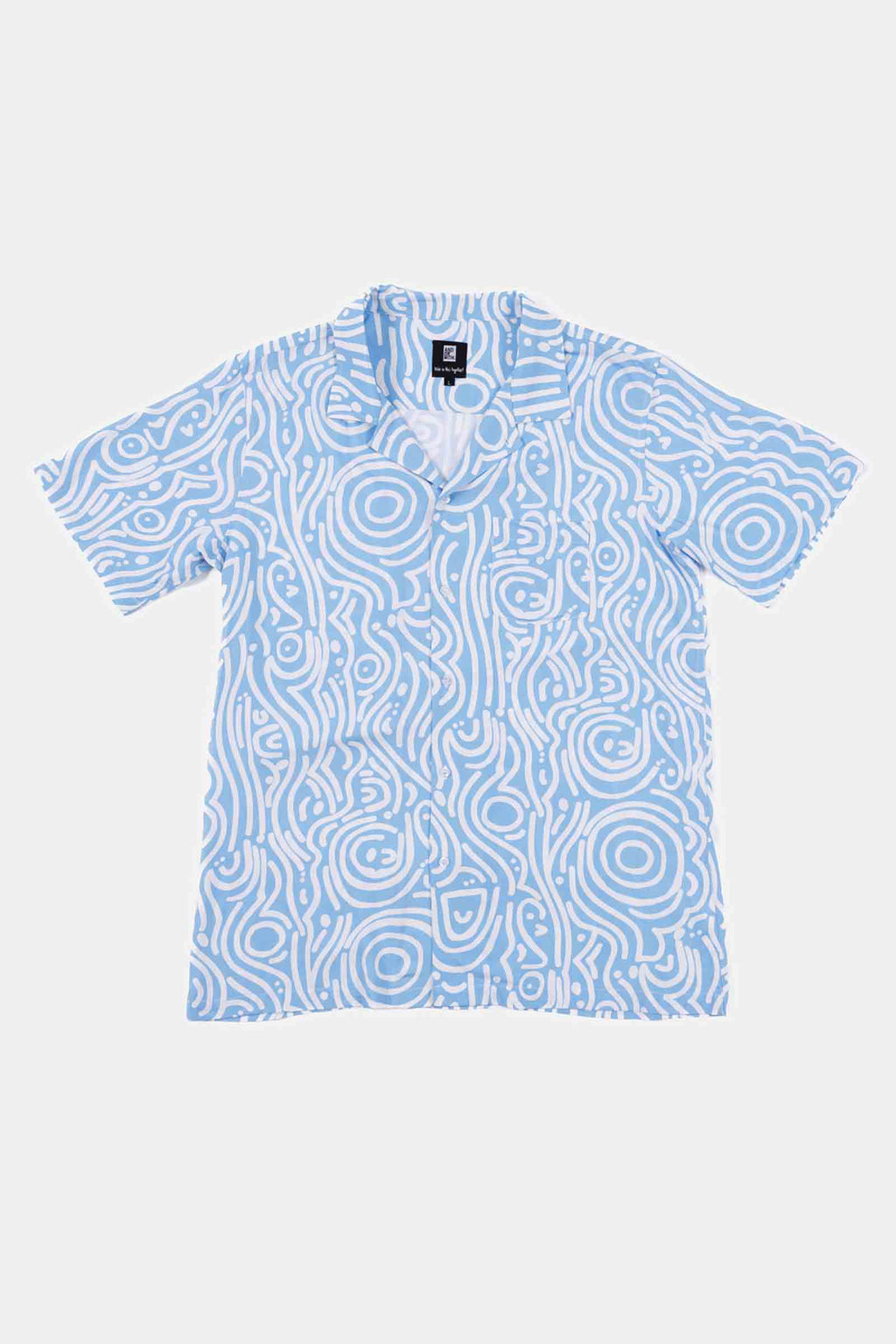 Spirit Waves Shirt Organic Blue