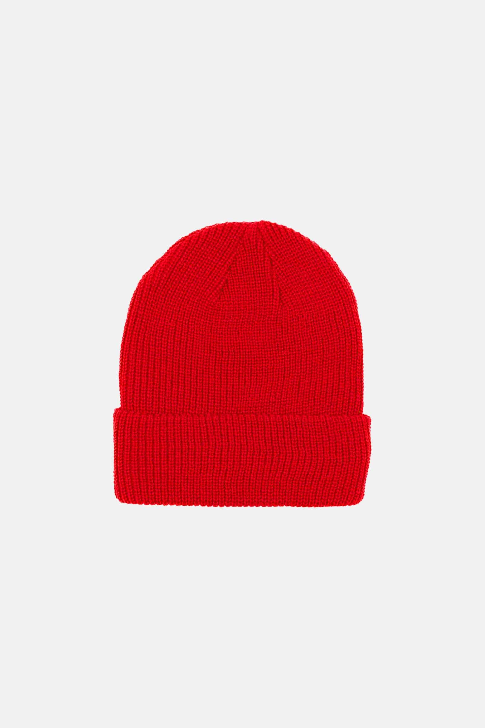 unisex-red-wool-beanie-andorwith-surf-skate-wear