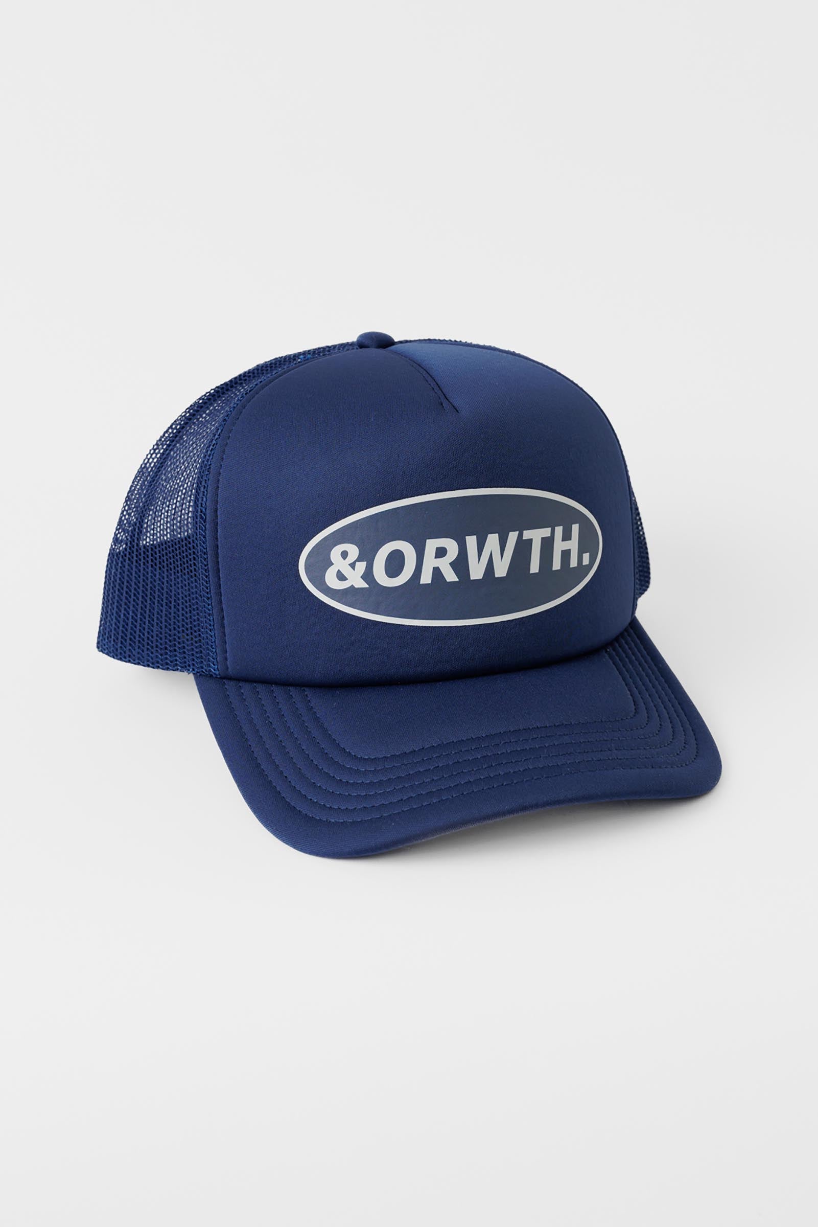 ABV. Stamp Foam Trucker Hat Blue