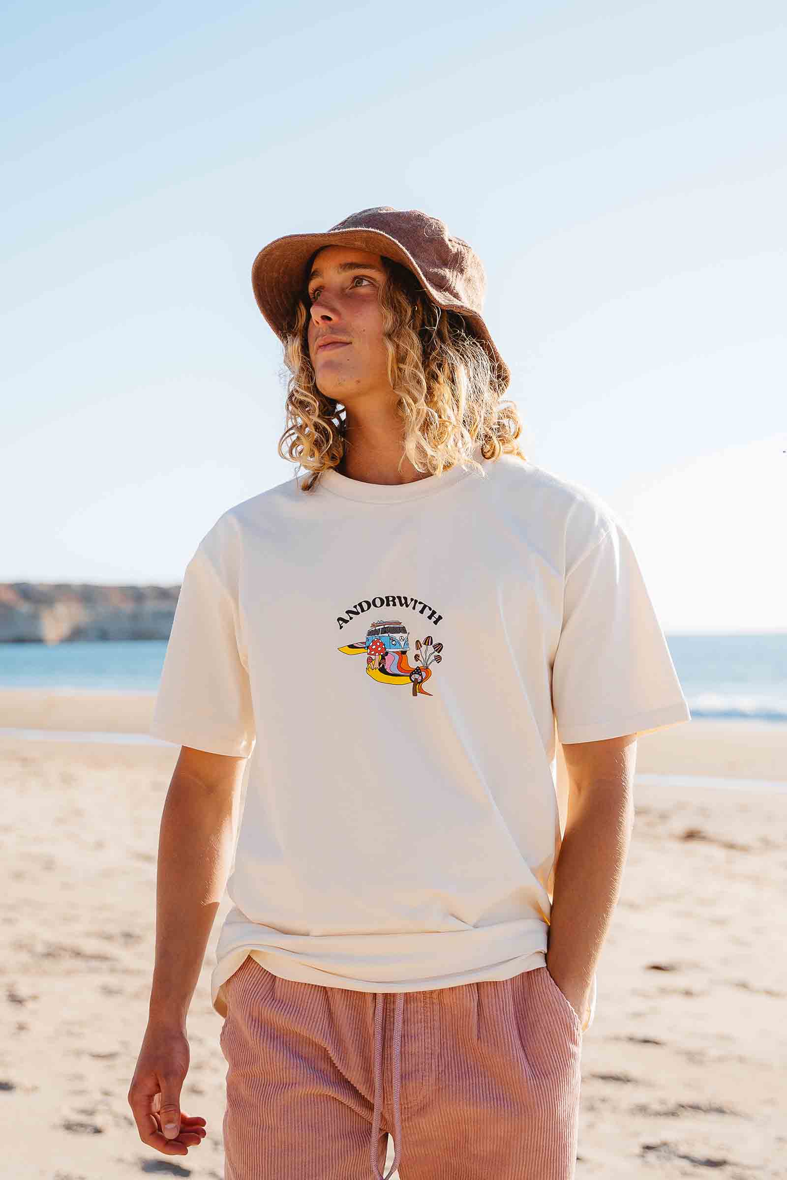 unisex-cream-tshirt-andorwith-surf-skate-wear