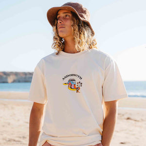 unisex-cream-tshirt-andorwith-surf-skate-wear