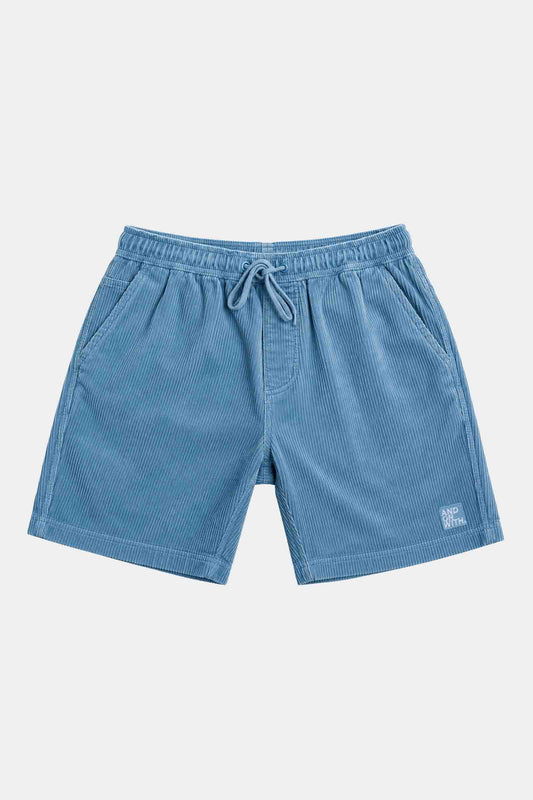 Beach Bum Corduroy Shorts Blue