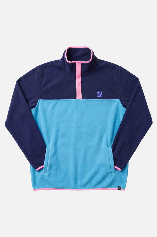 Campfire 1/4 Snap Polar Fleece Pullover Aqua