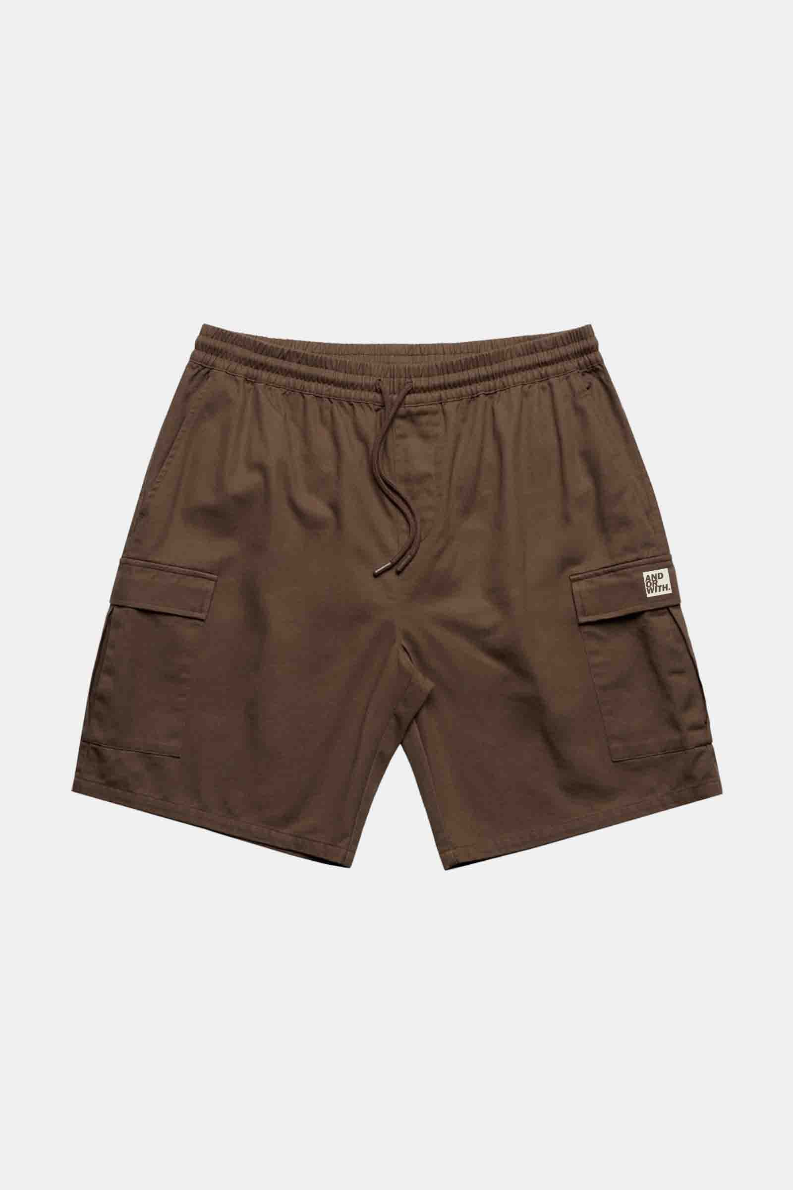 Logo Cargo Shorts Brown