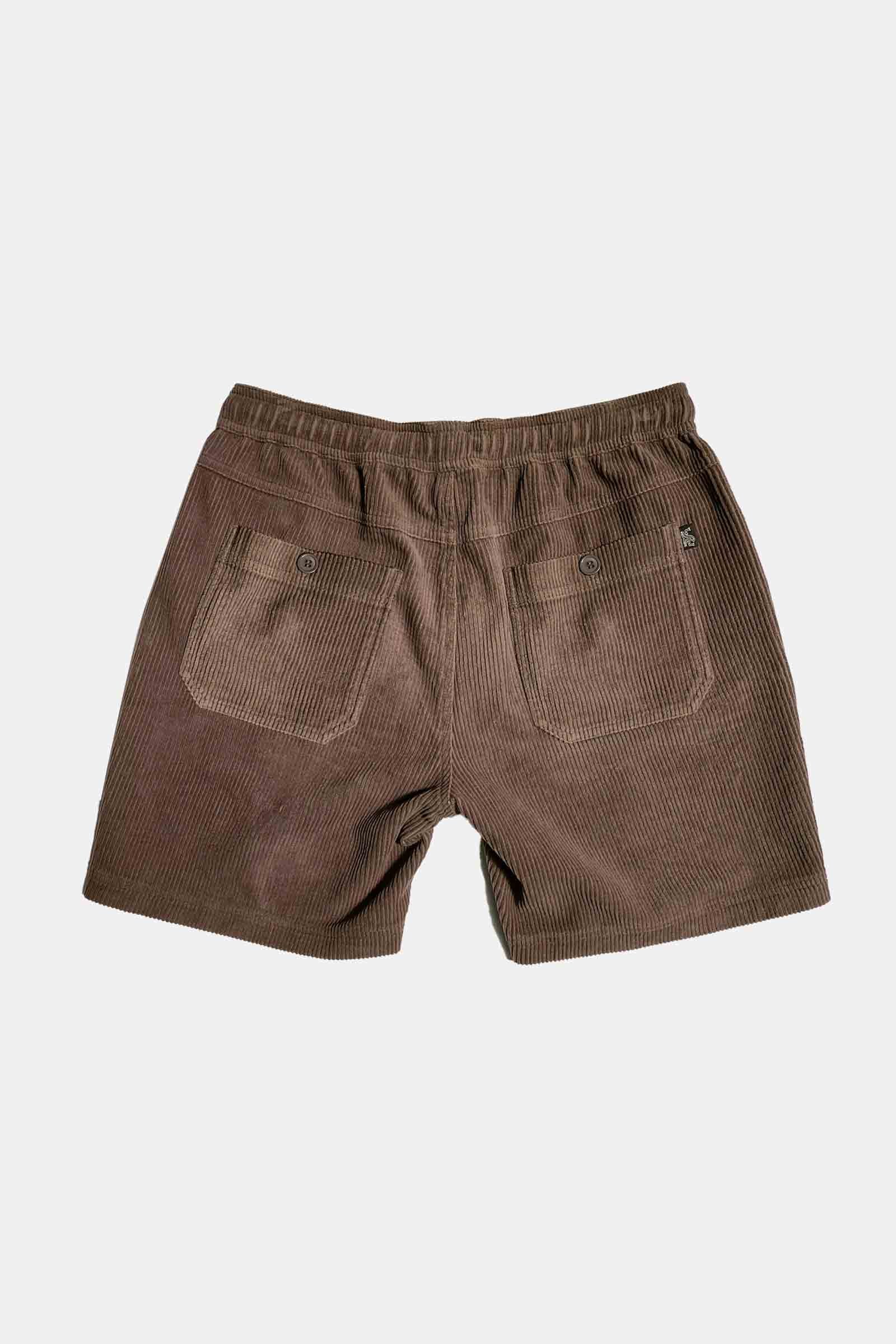 Beach Bum Corduroy Shorts Brown