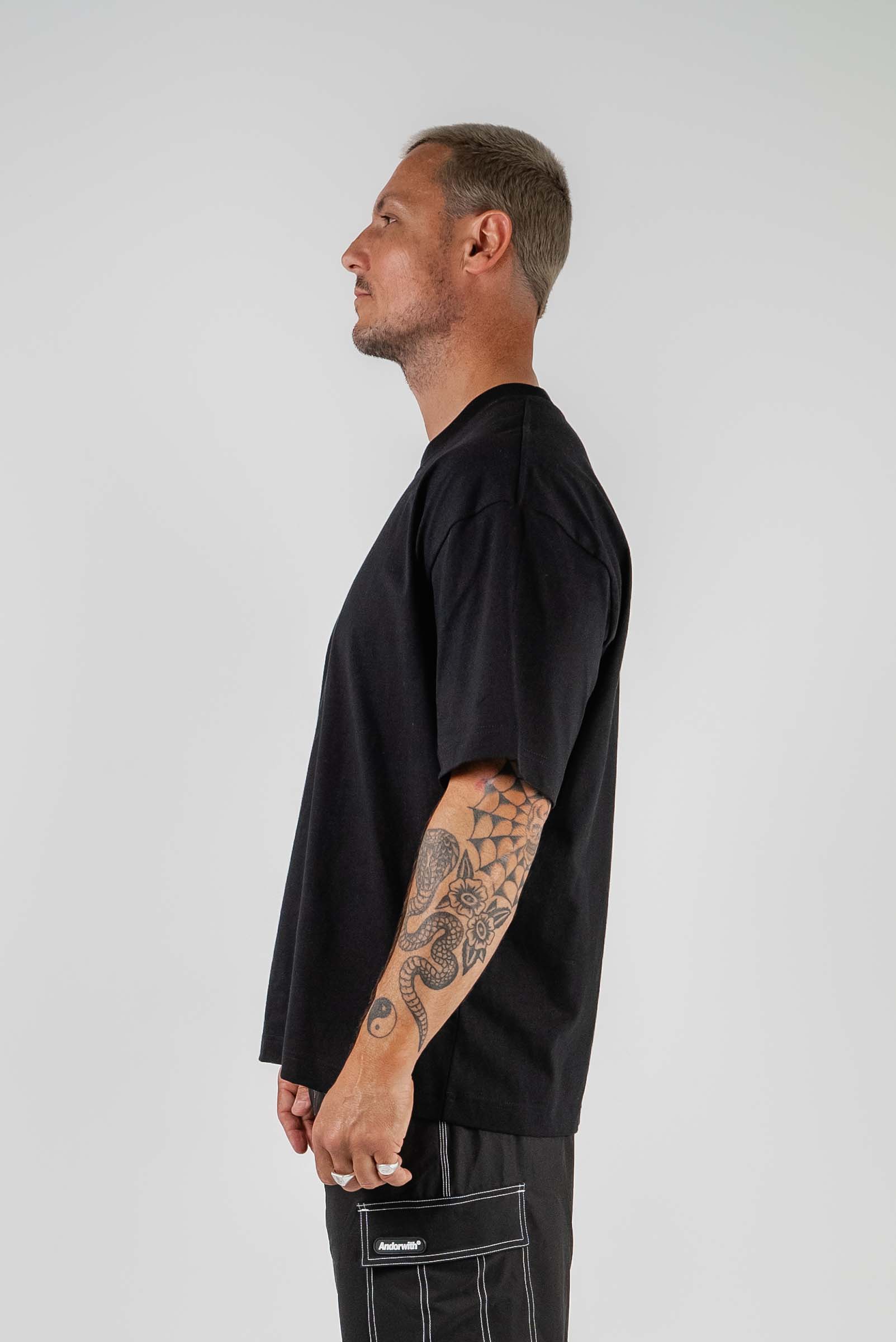 Green Pill Box Tee Black