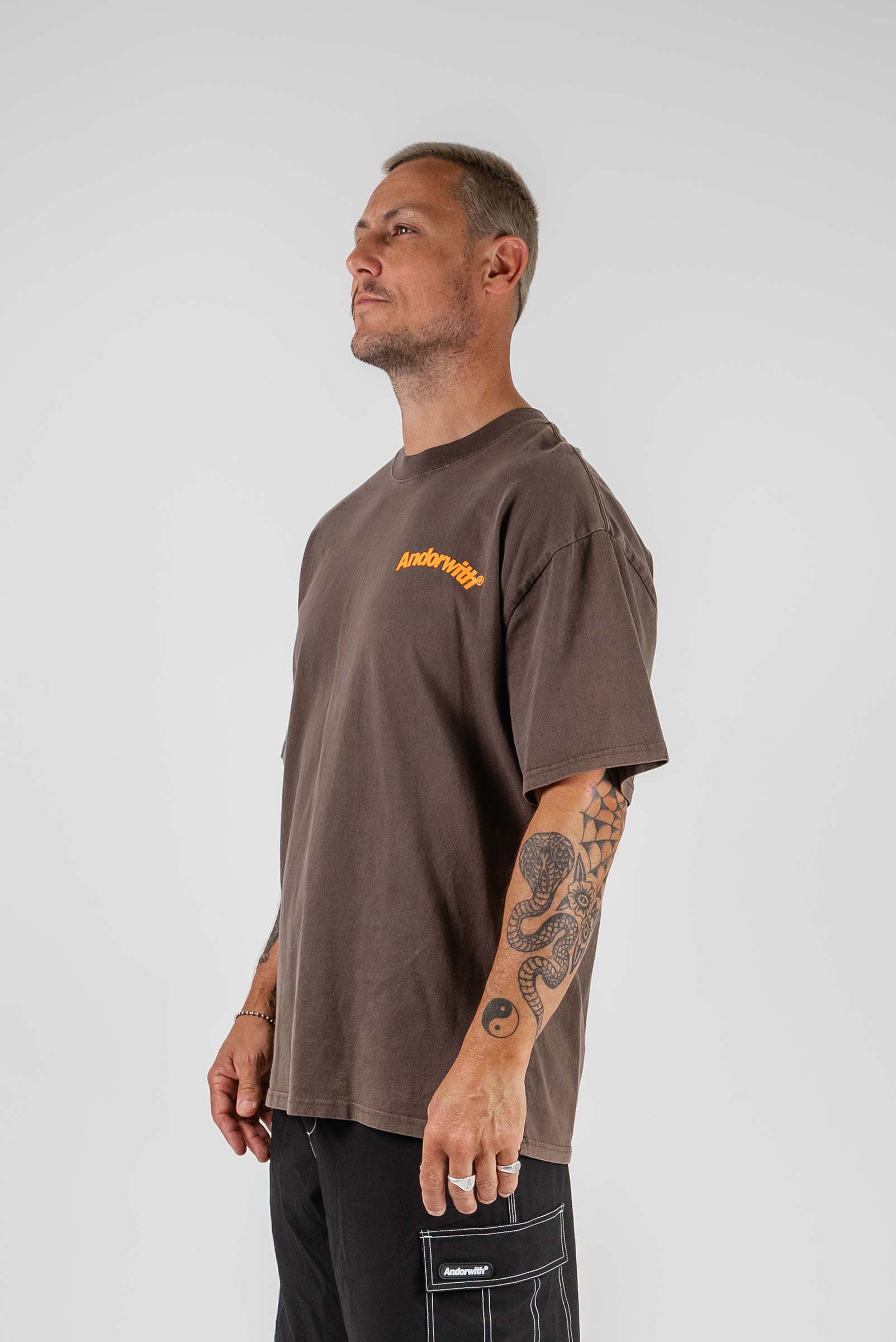 Swoop Oversized Tee Brown