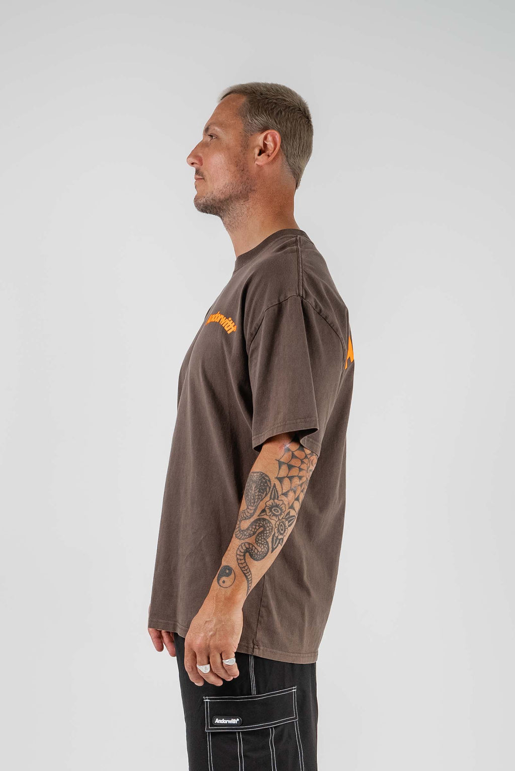 Swoop Oversized Tee Brown