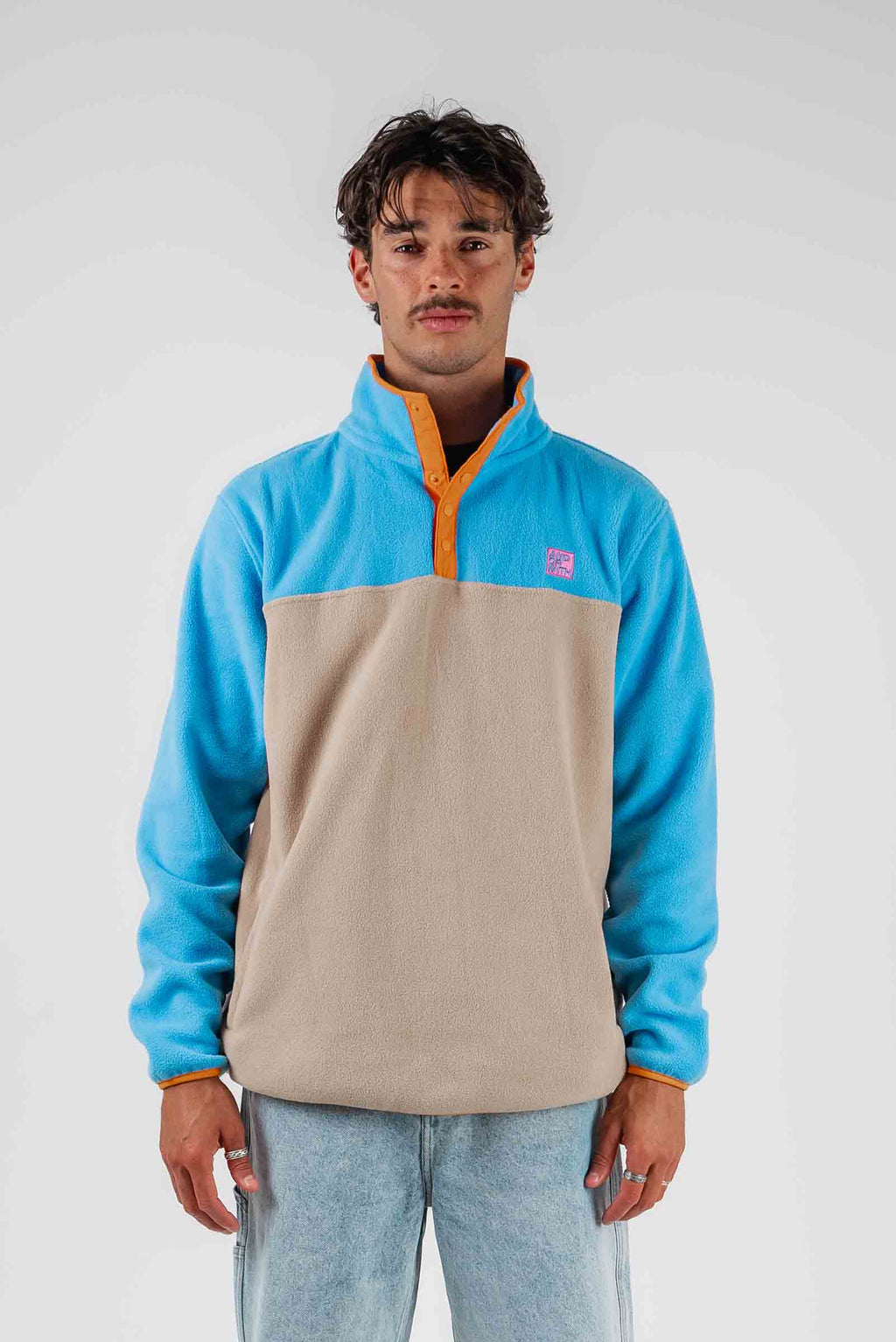 Campfire 1/4 Snap Polar Fleece Pullover Blue
