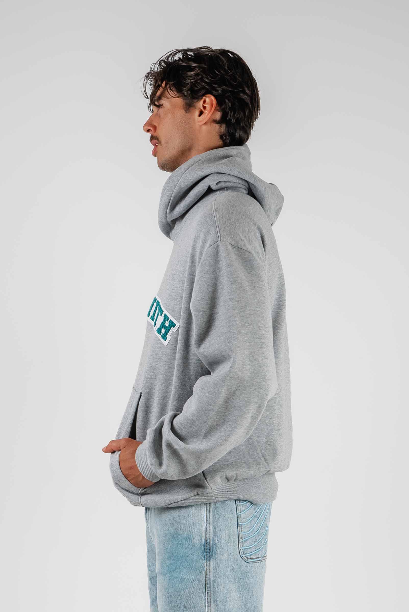 Team Box Fit Hoodie Grey