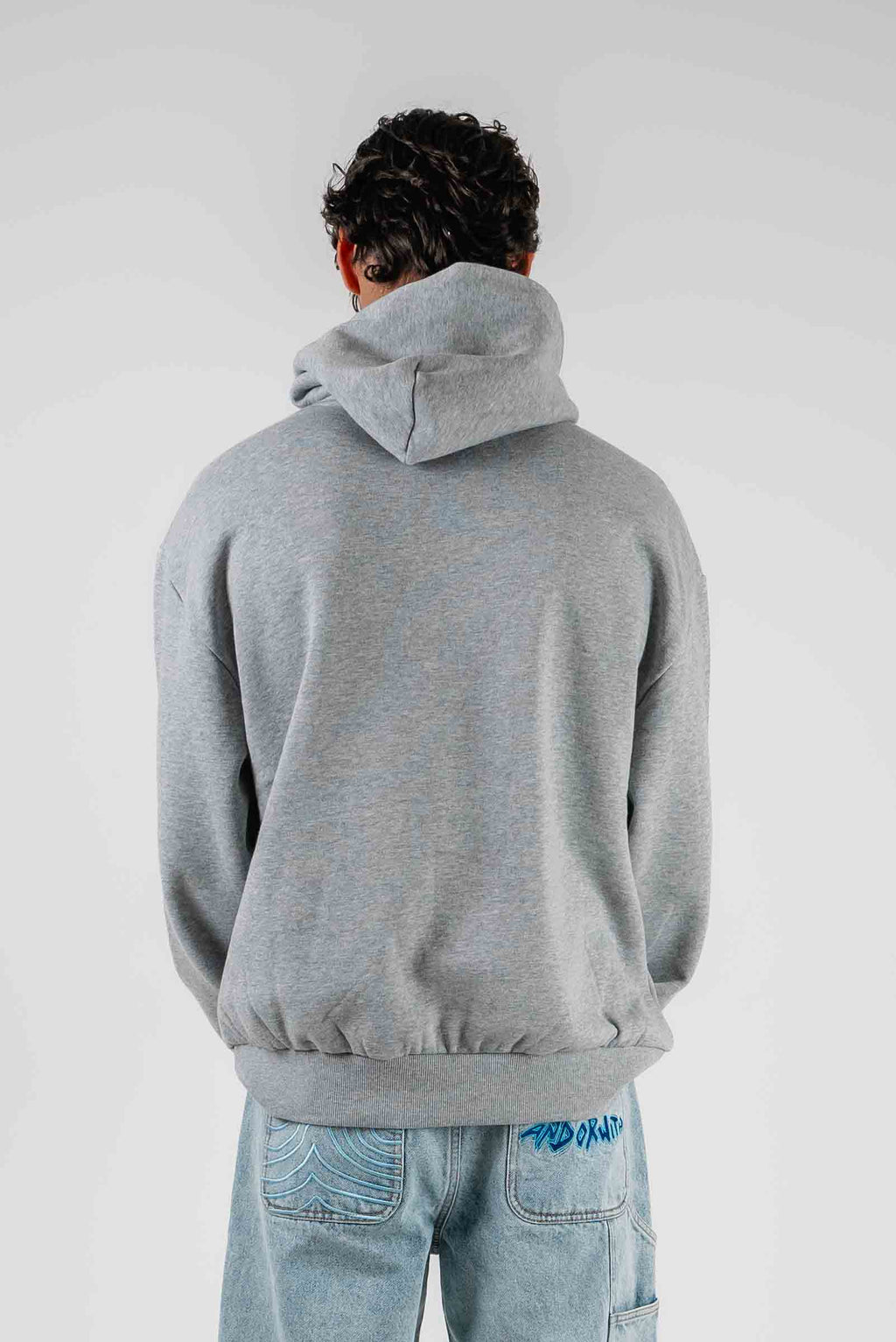 Team Box Fit Hoodie Grey