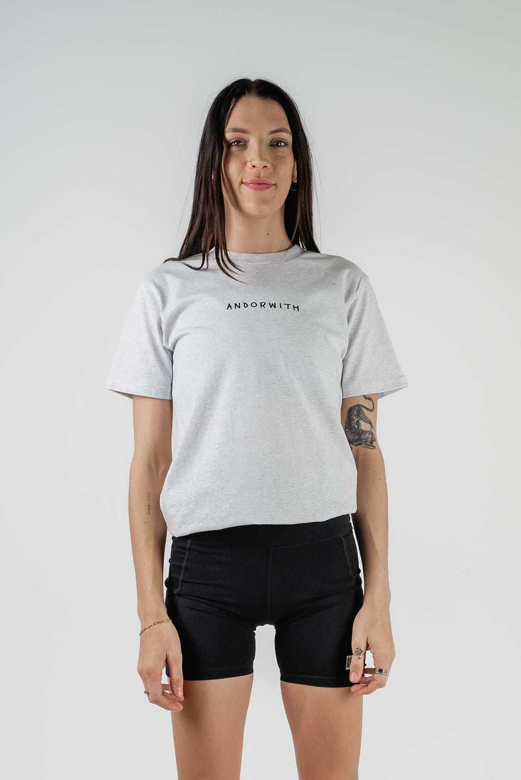 Family Tee White Marle