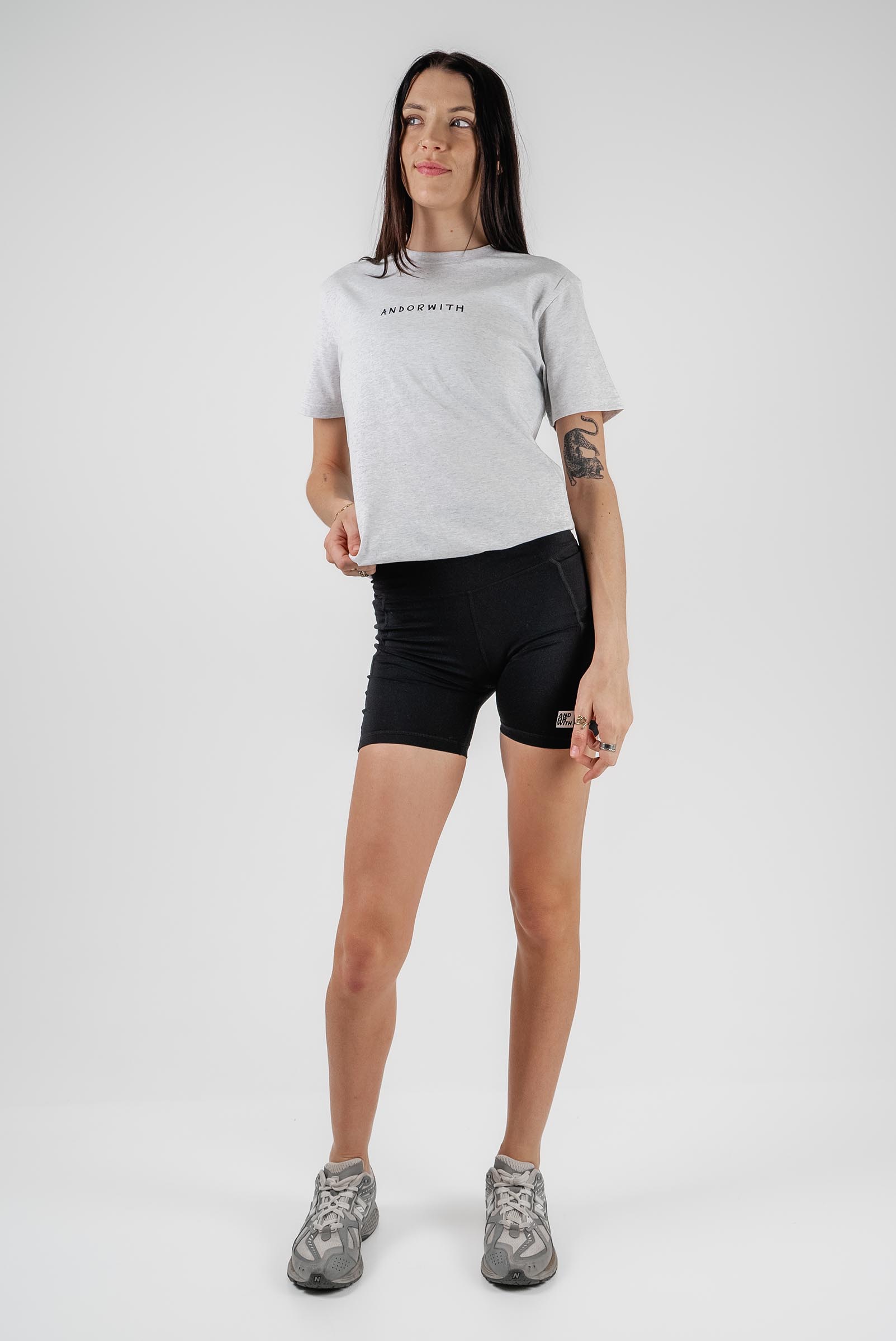 Family Tee White Marle