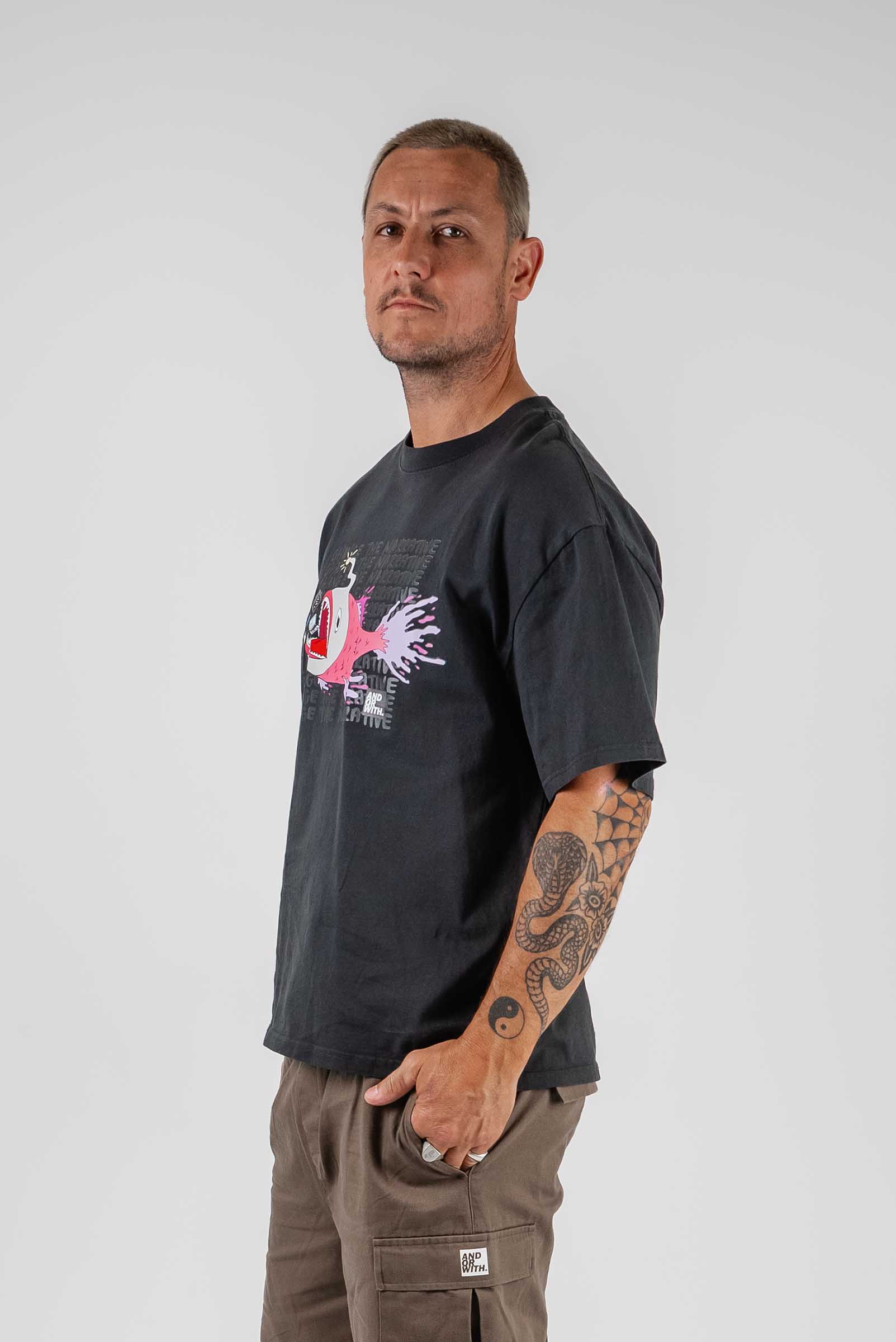 Change The Narrative Box Tee Black