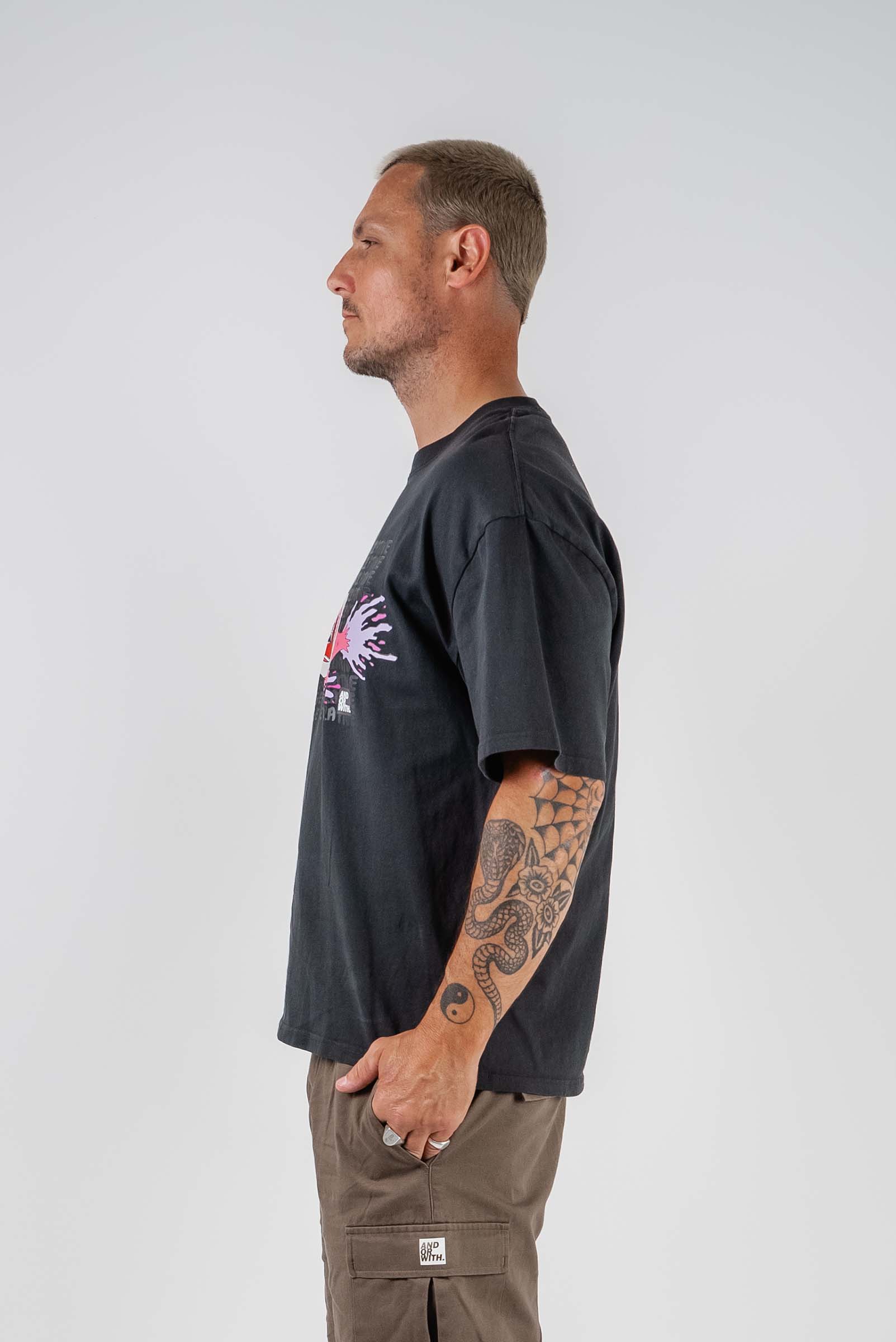 Change The Narrative Box Tee Black