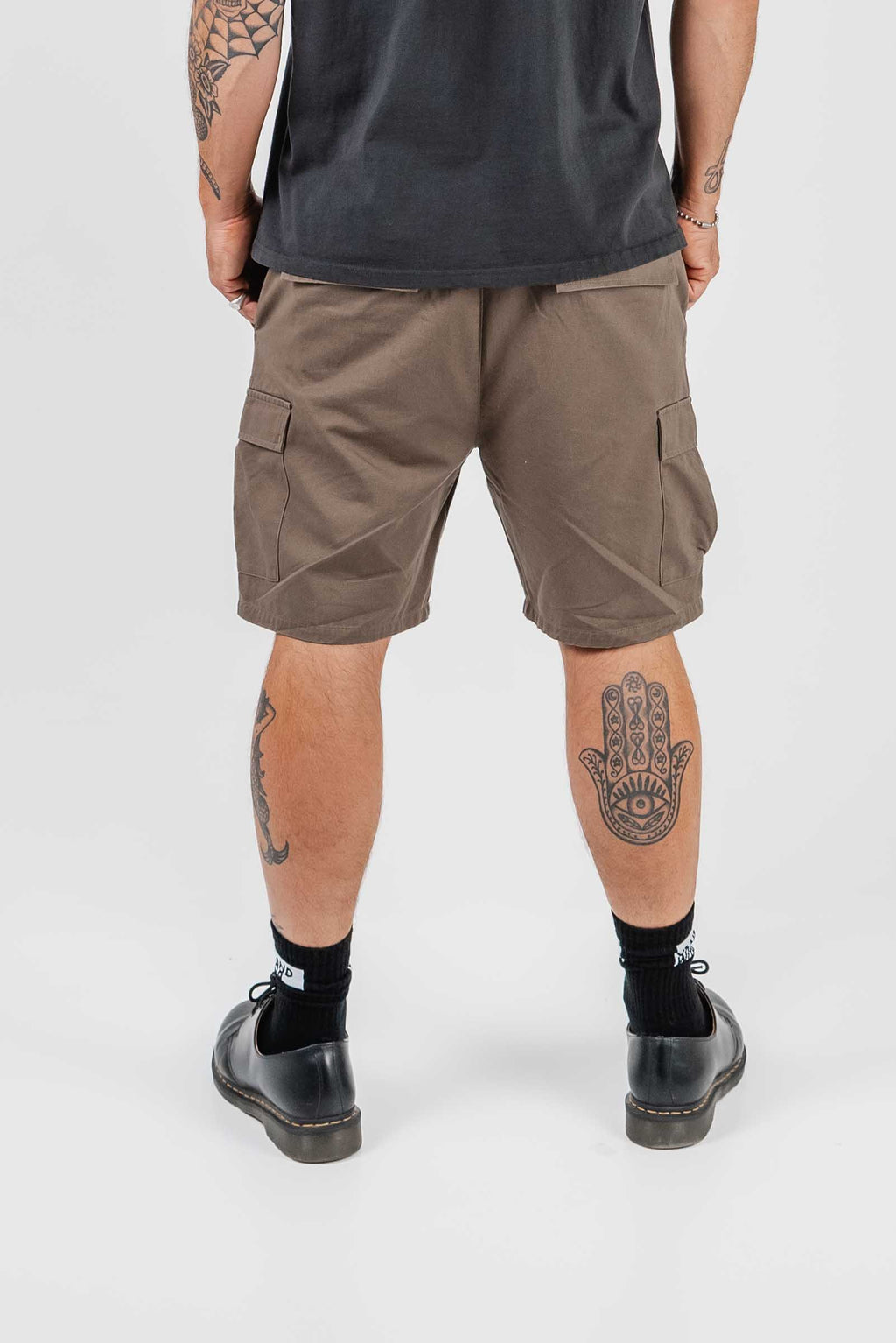 Logo Cargo Shorts Brown