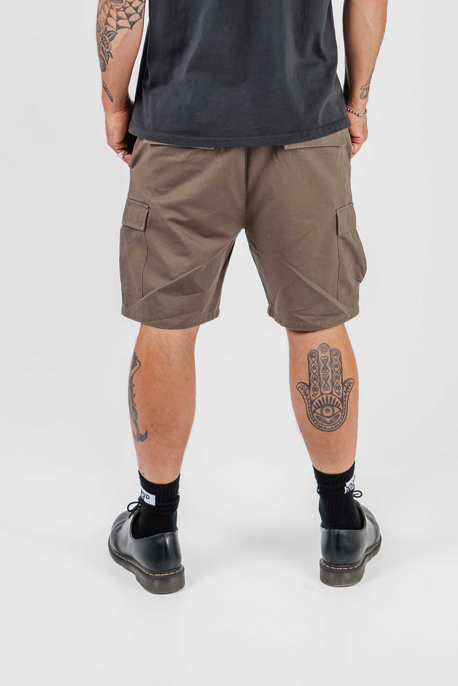 Logo Cargo Shorts Brown