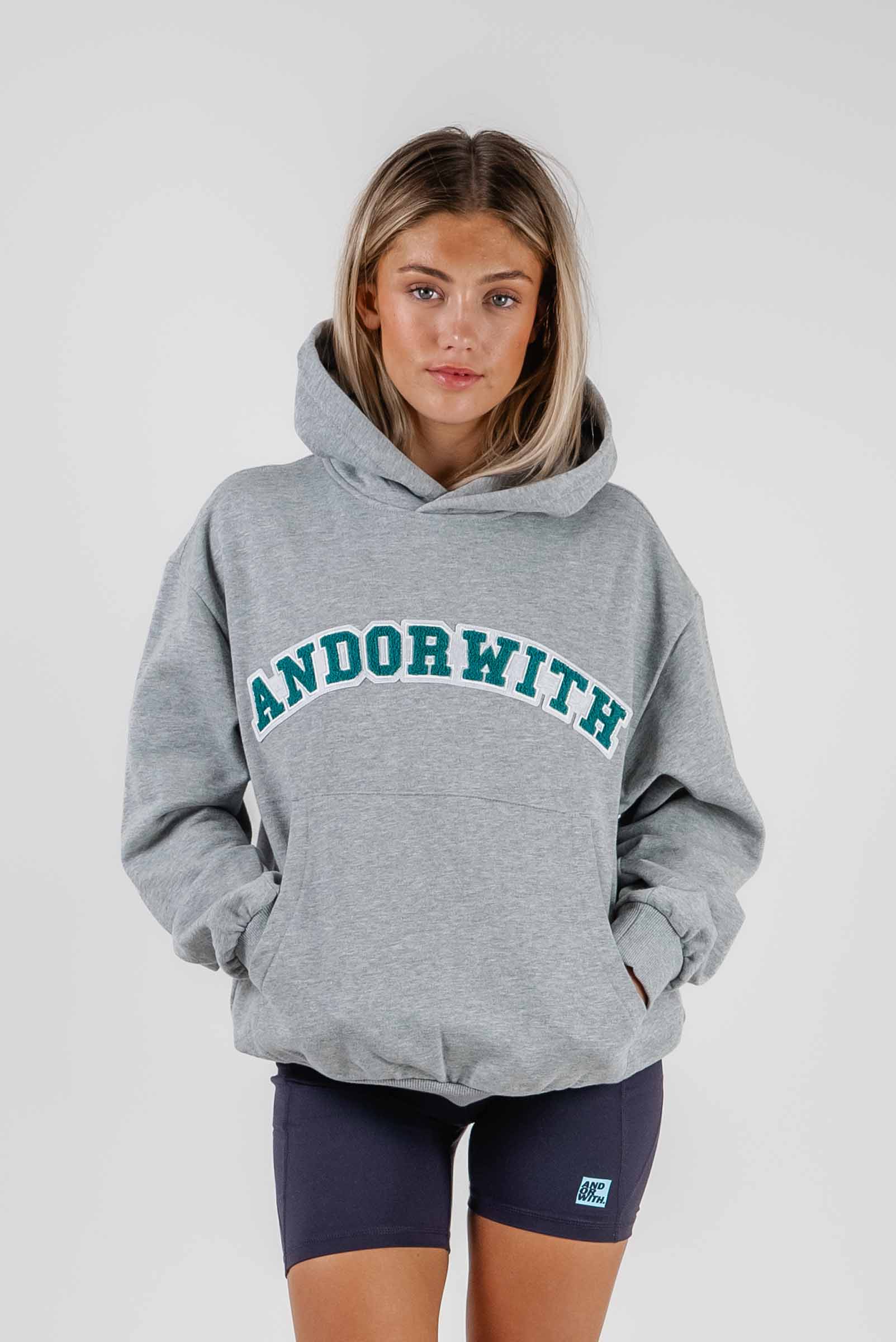 Team Box Fit Hoodie Grey