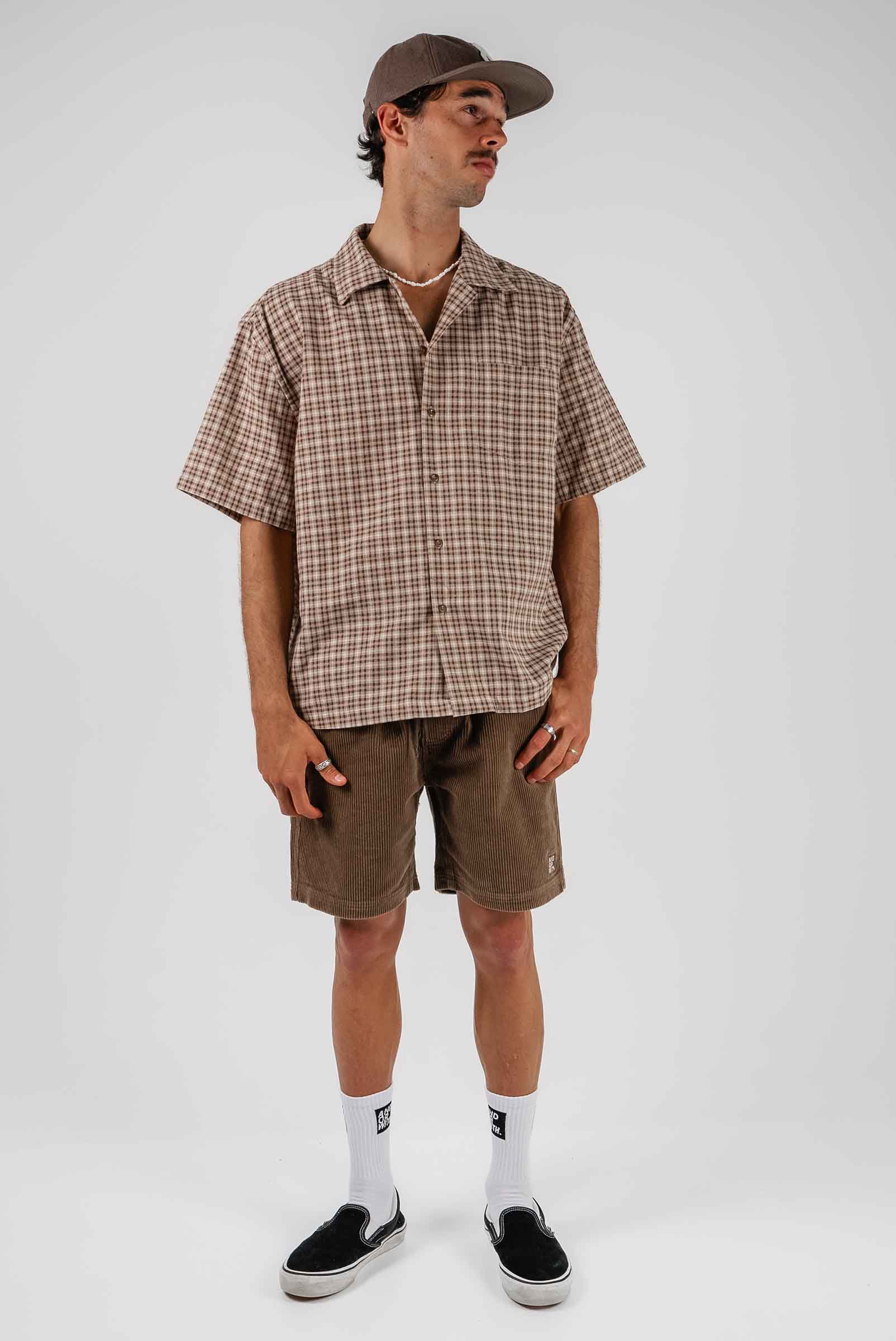 Beach Bum Corduroy Shorts Brown