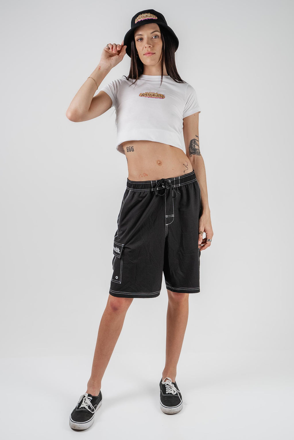 On Fire Baby Fit Tee White