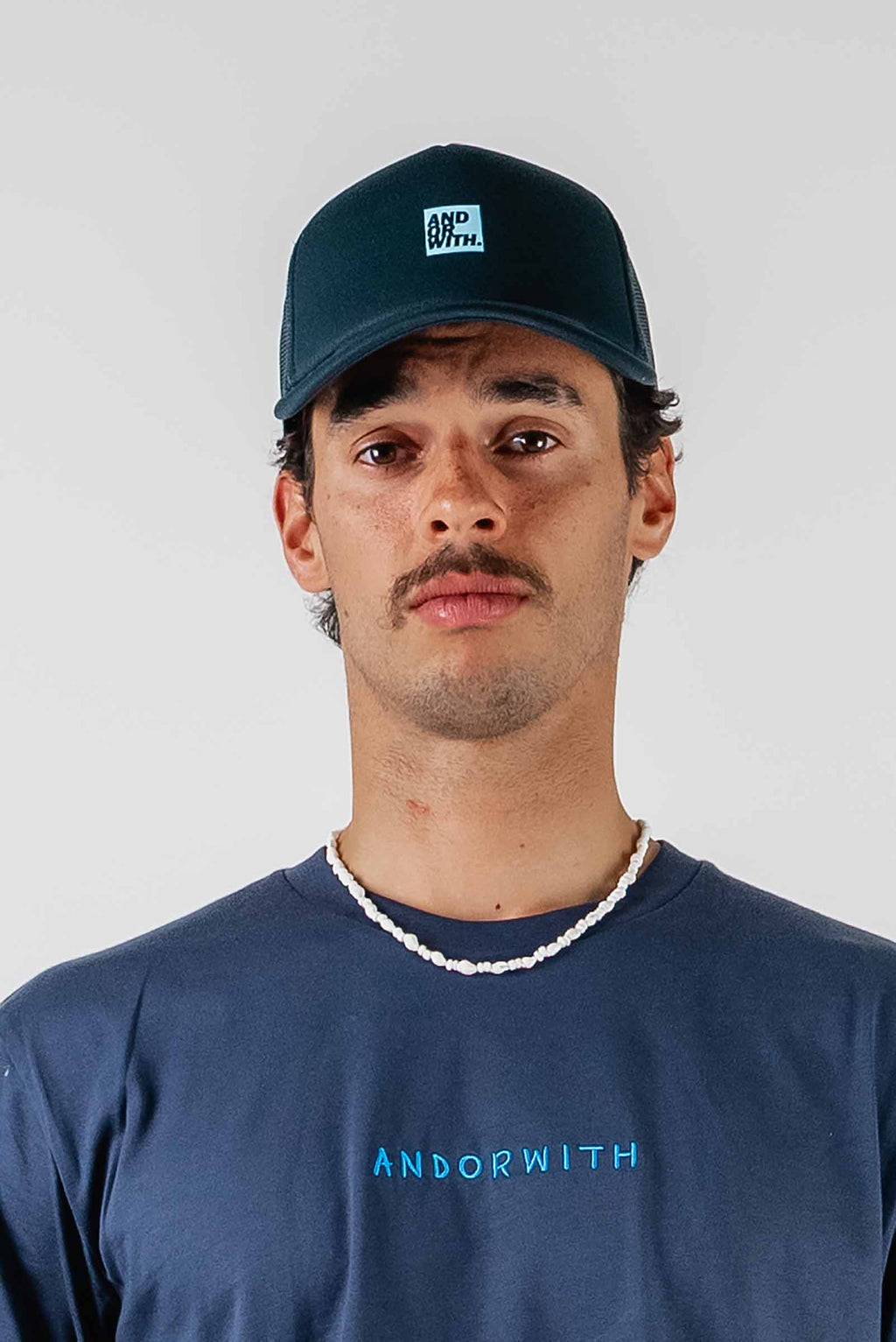 Logo Foam Trucker Hat Navy