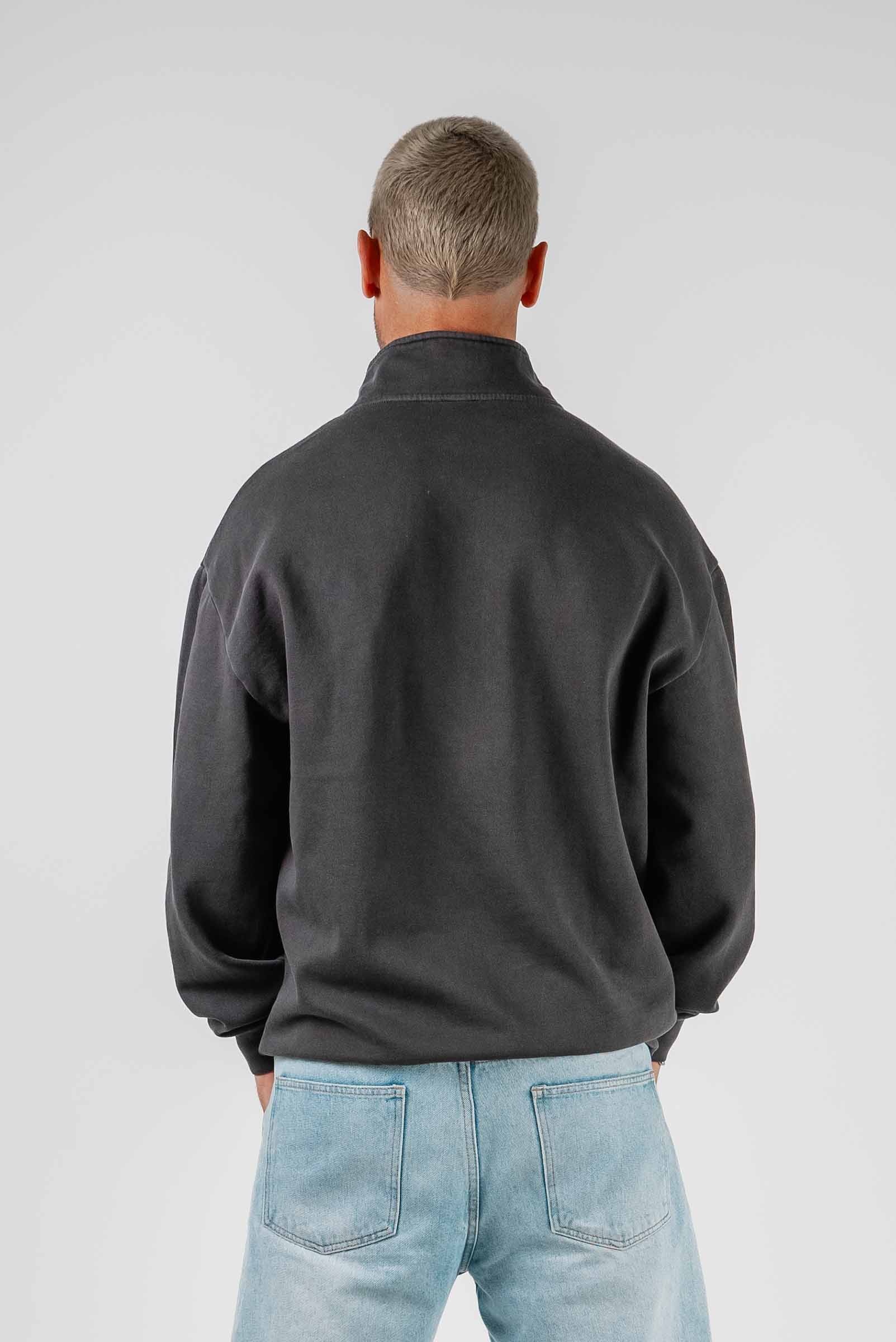 Shield 1/4 Zip Fleece Pullover Faded Black