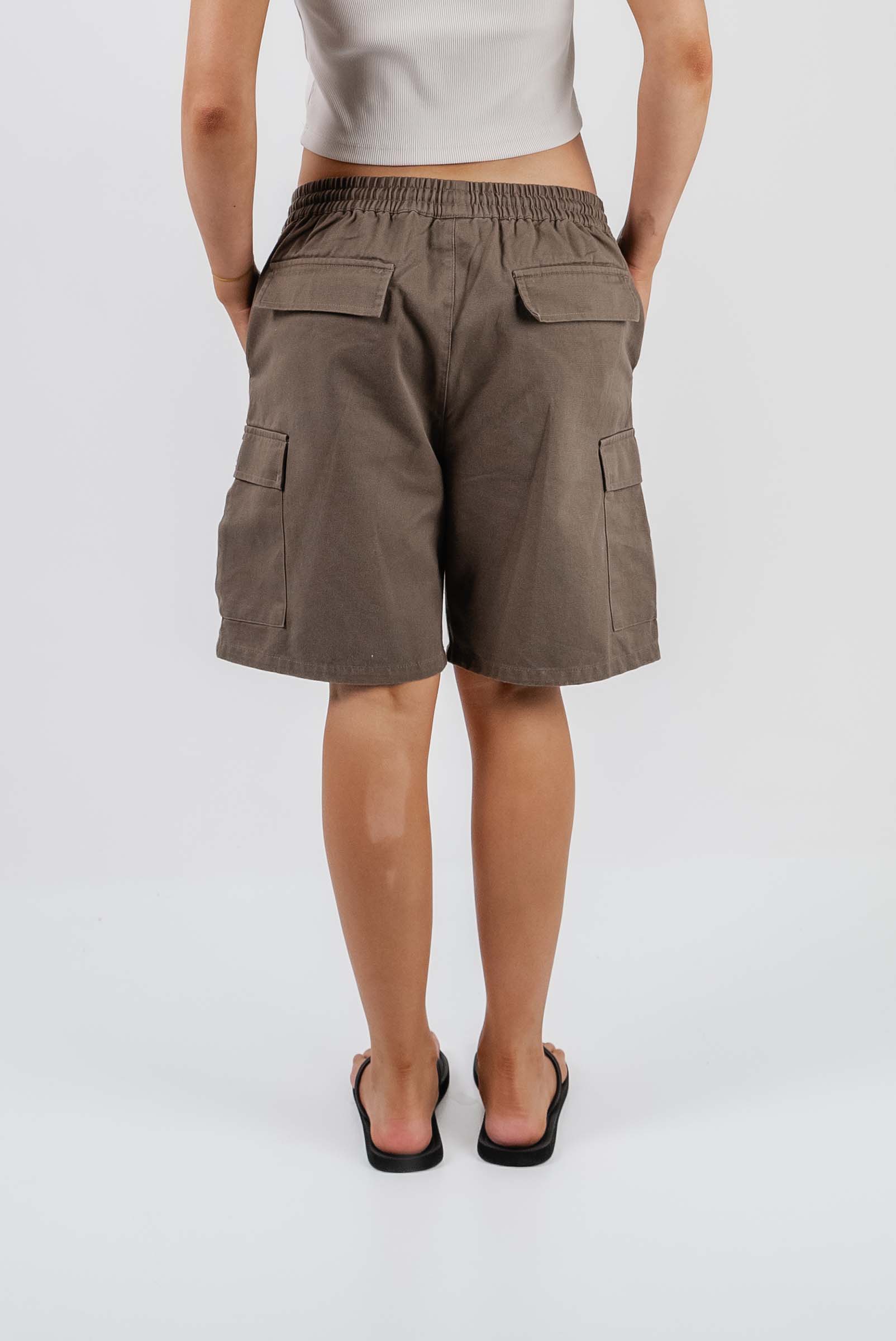 Logo Cargo Shorts Brown