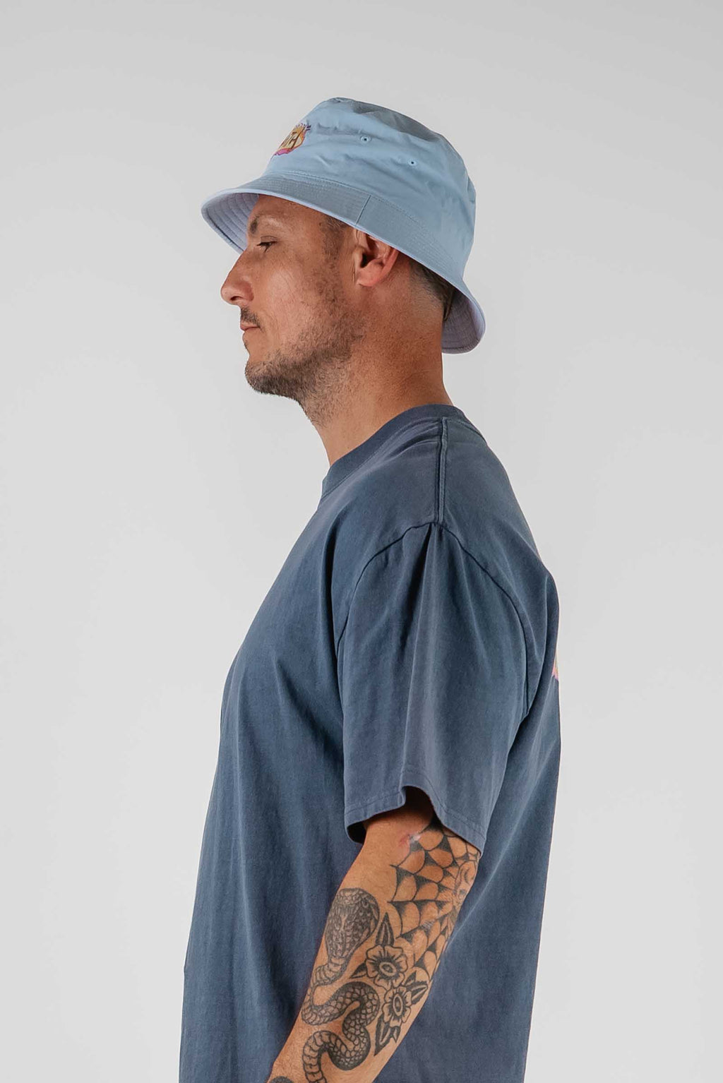 On Fire Bucket Hat Blue