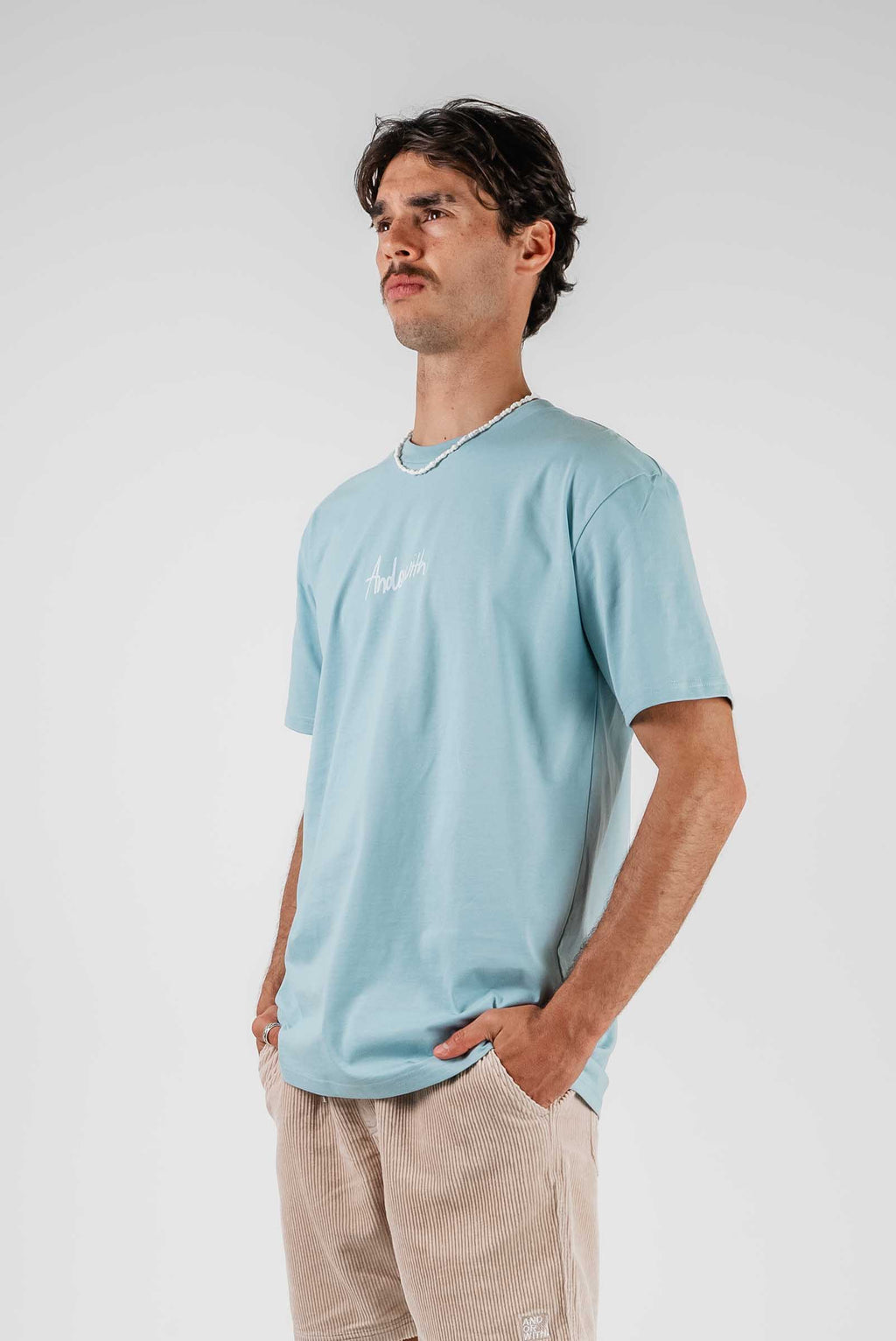 Weekend Getaways Tee Pale Blue