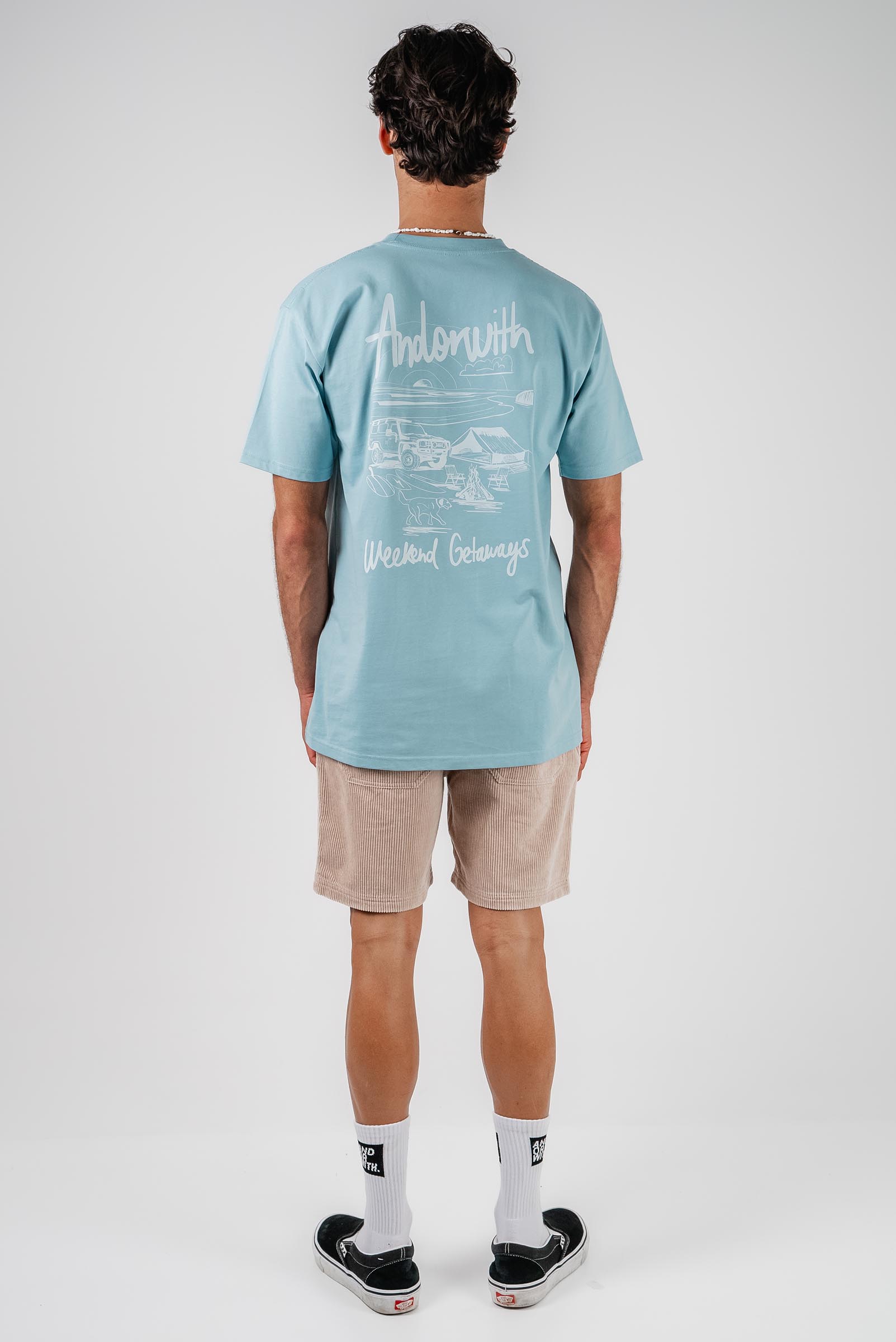 Weekend Getaways Tee Pale Blue
