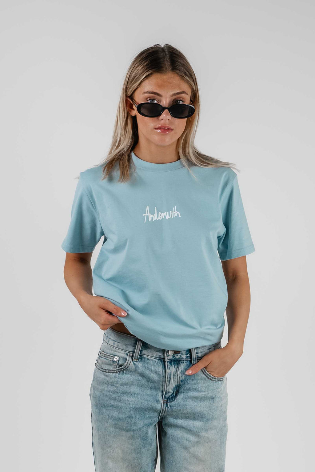 Weekend Getaways Tee Pale Blue