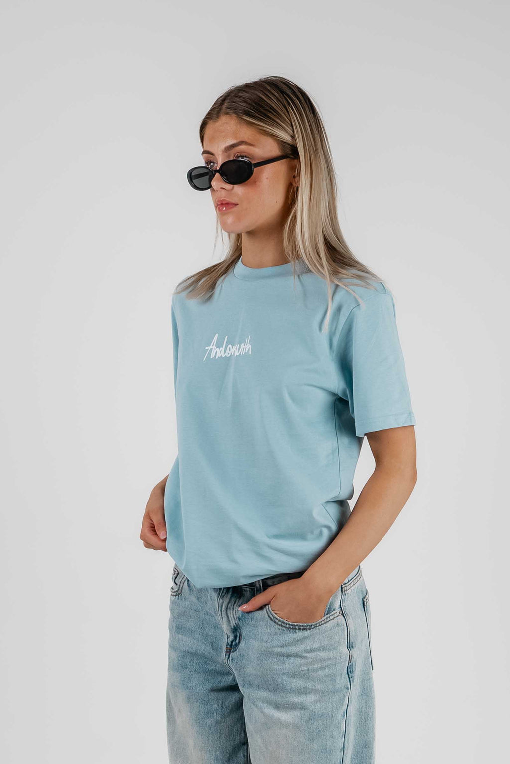 Weekend Getaways Tee Pale Blue