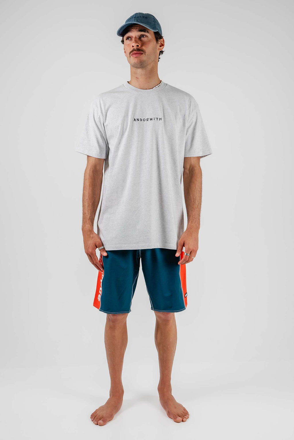 Family Tee White Marle