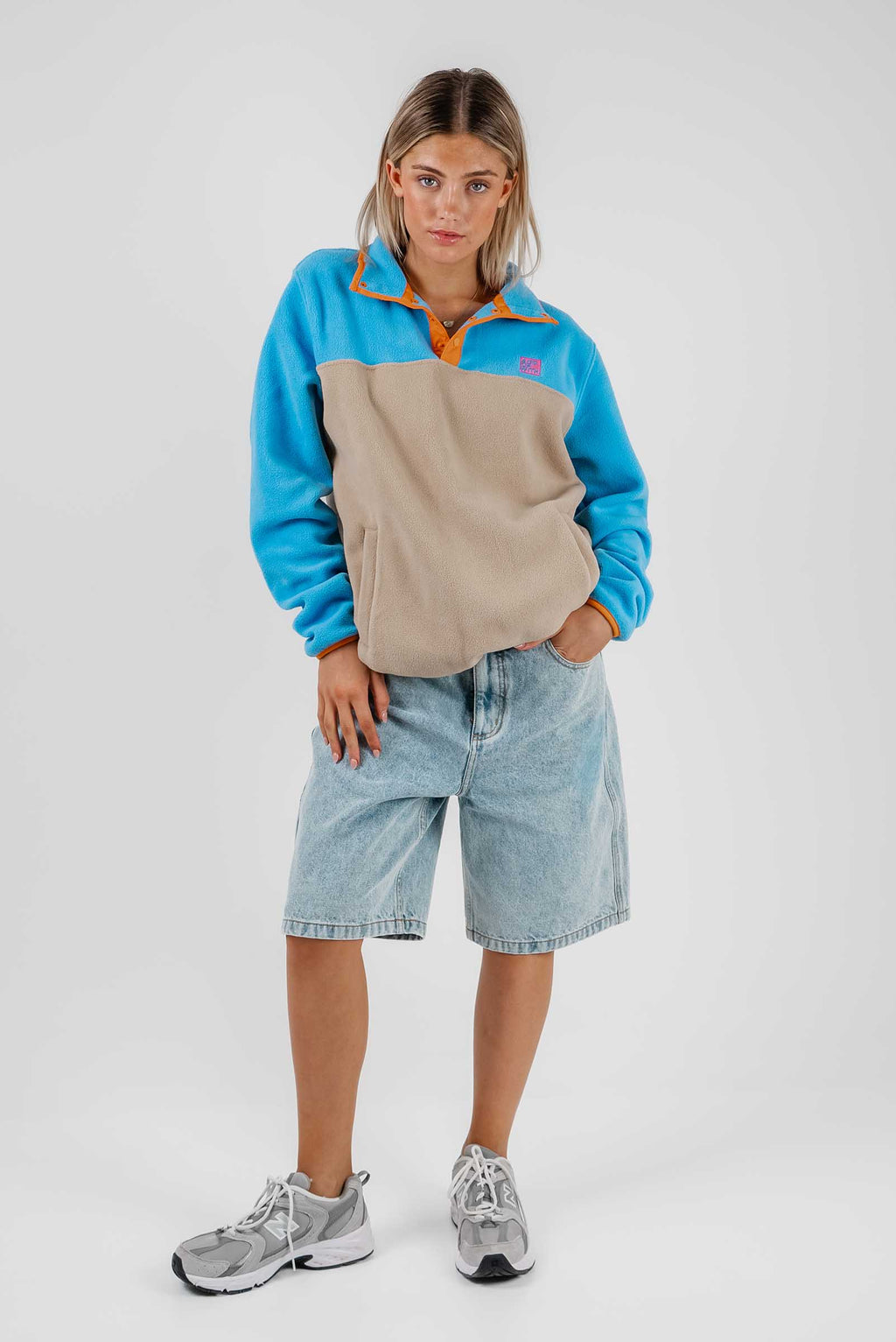 Campfire 1/4 Snap Polar Fleece Pullover Blue