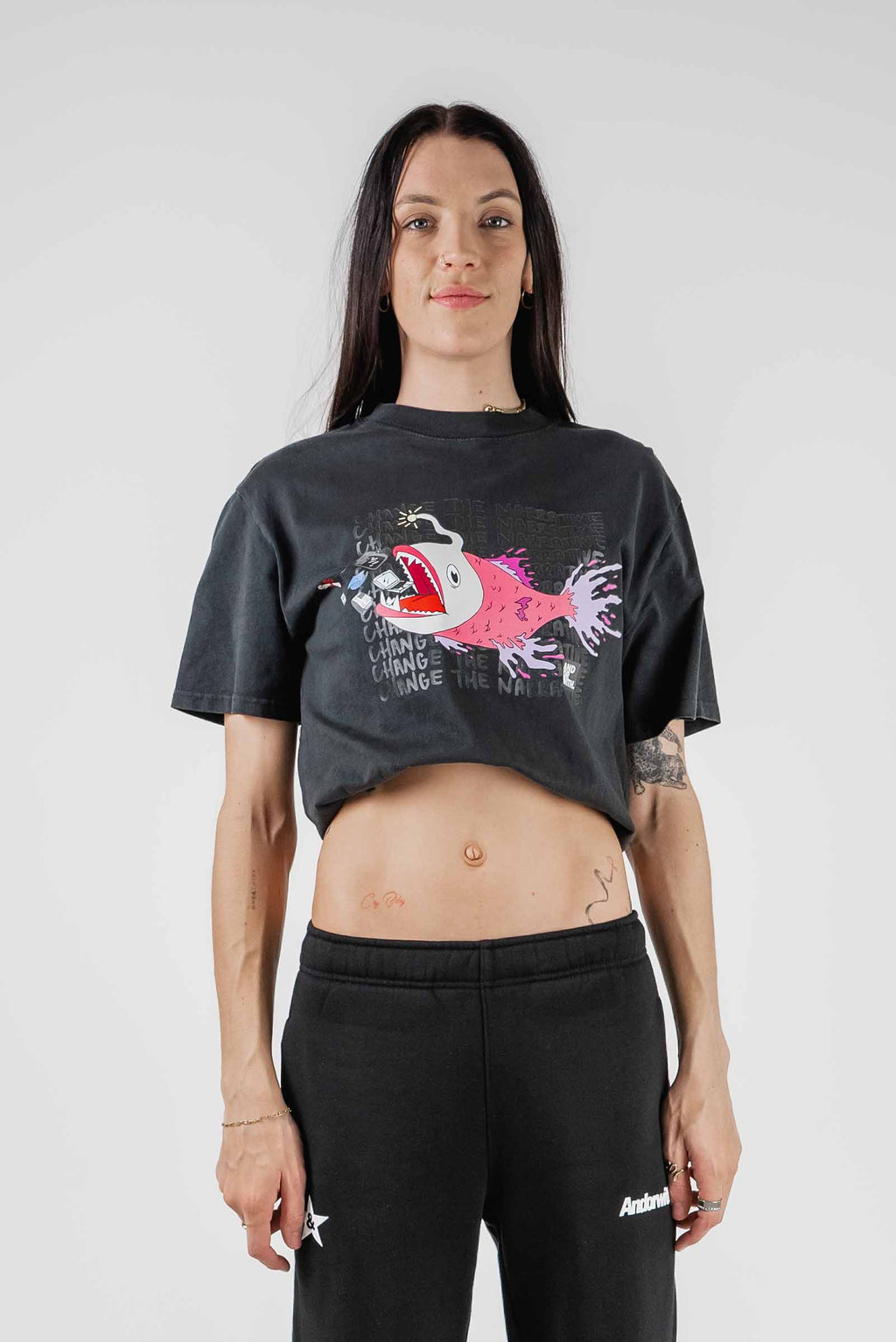 Change The Narrative Box Tee Black