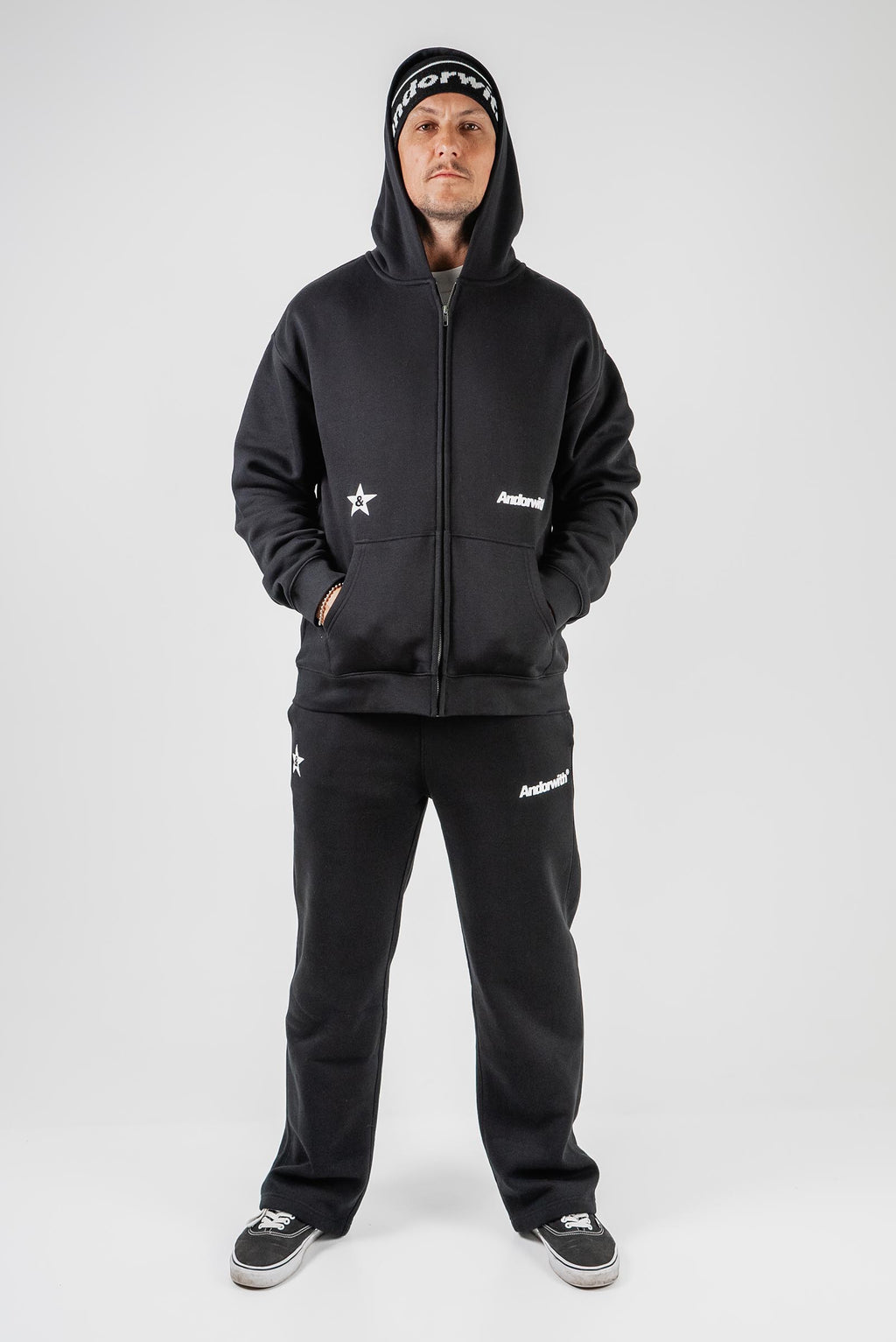 Rock Star Track Pants Black