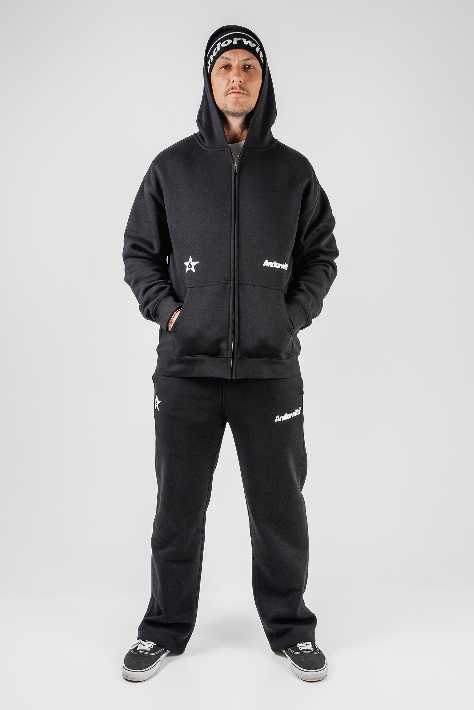 Rock Star Track Pants Black