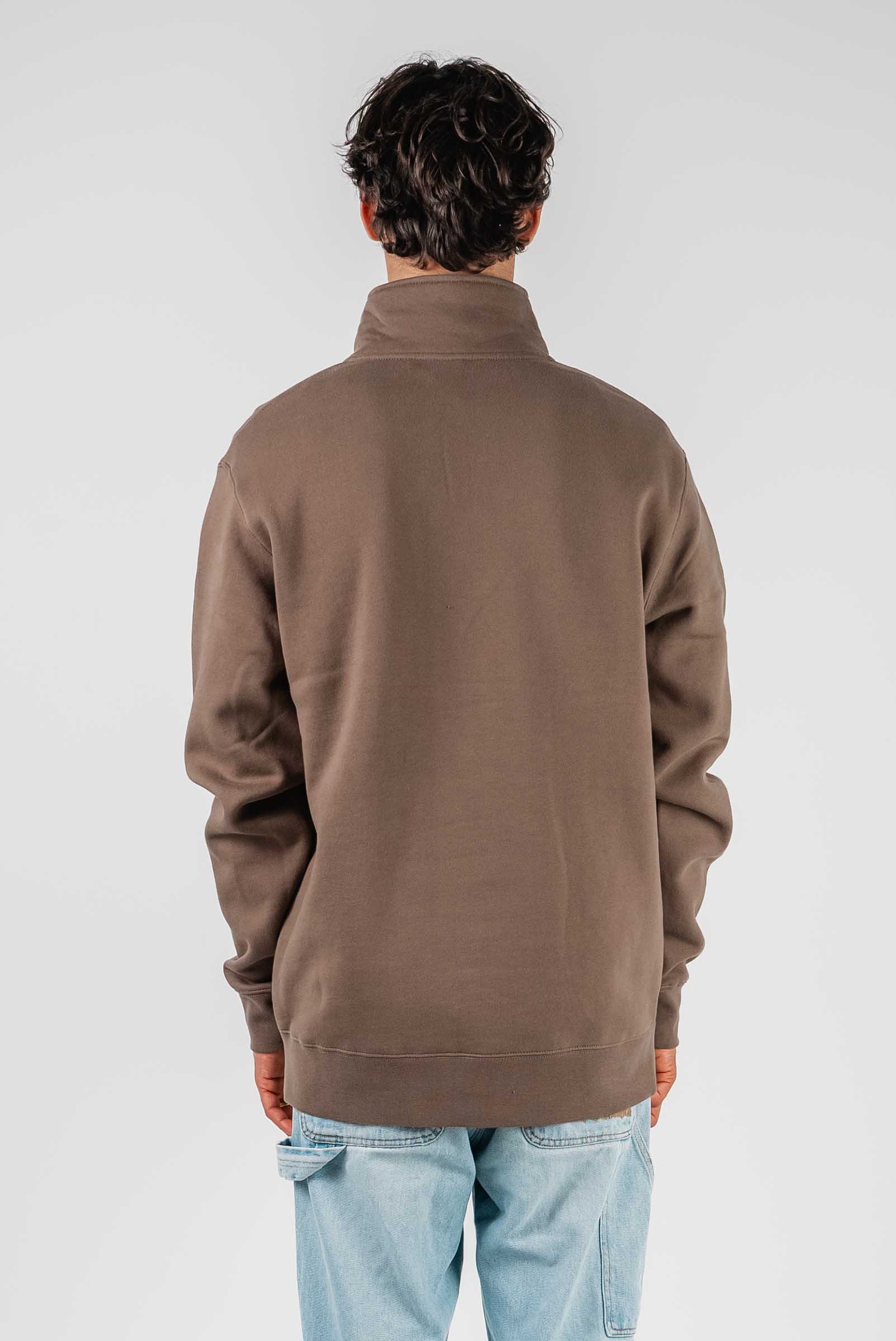 Family 1/4 Zip Fleece Pullover Coffee