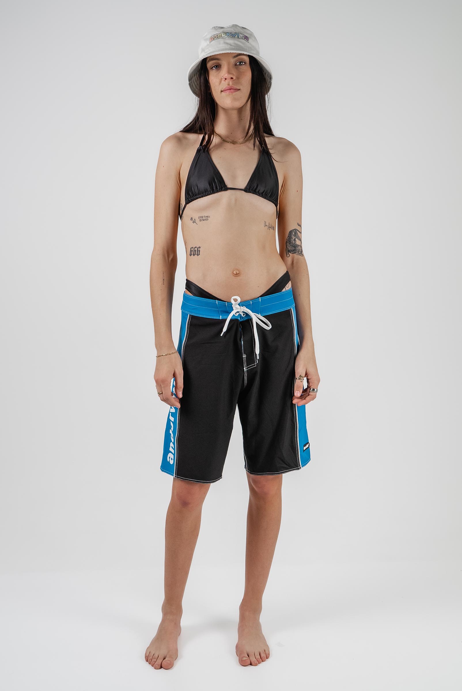Statement Surf 20" Boardshort Black/Blue