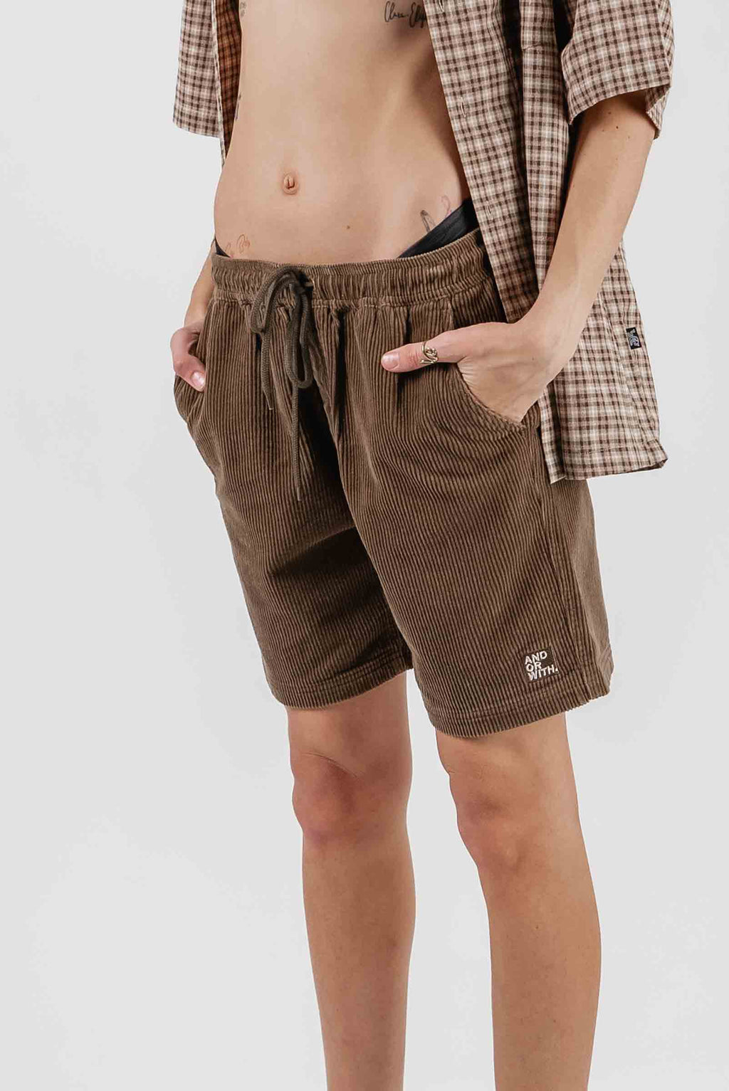 Beach Bum Corduroy Shorts Brown