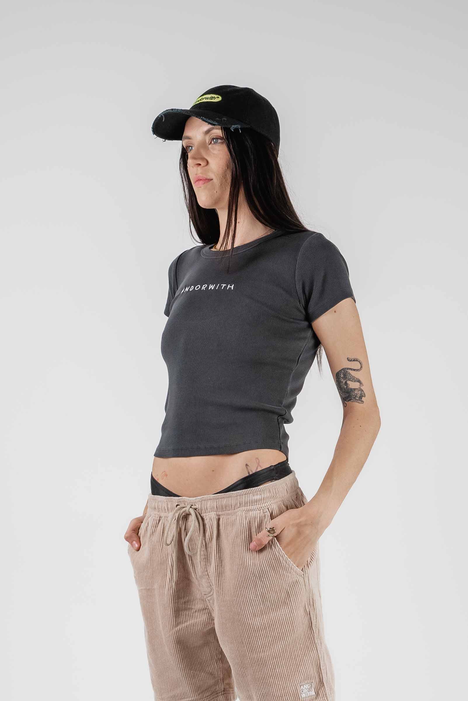 Family Ribbed Tee Organic Black