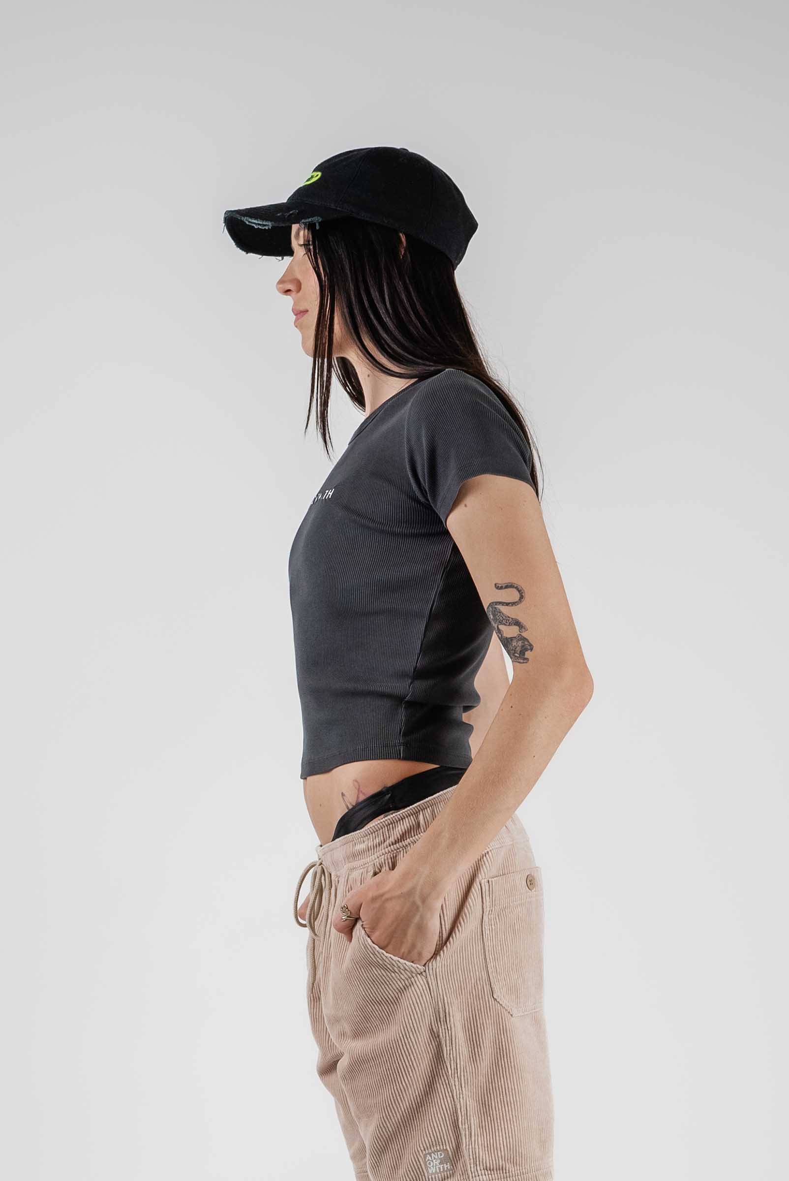 Family Ribbed Tee Organic Black