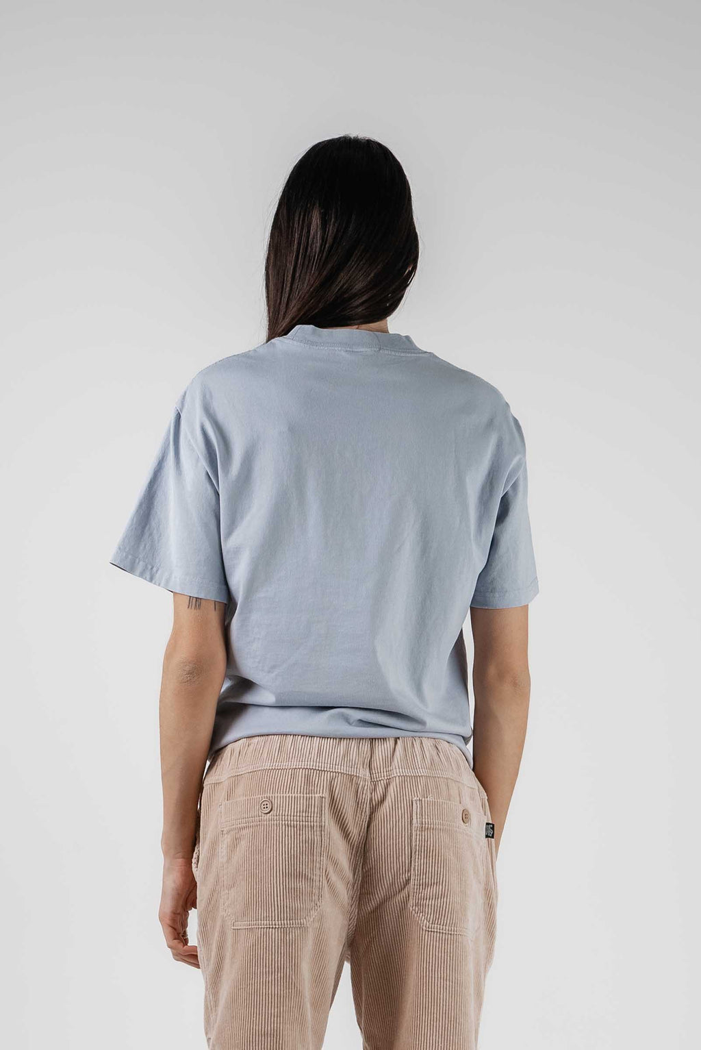 Trippy Flower Oversized Tee Light Blue