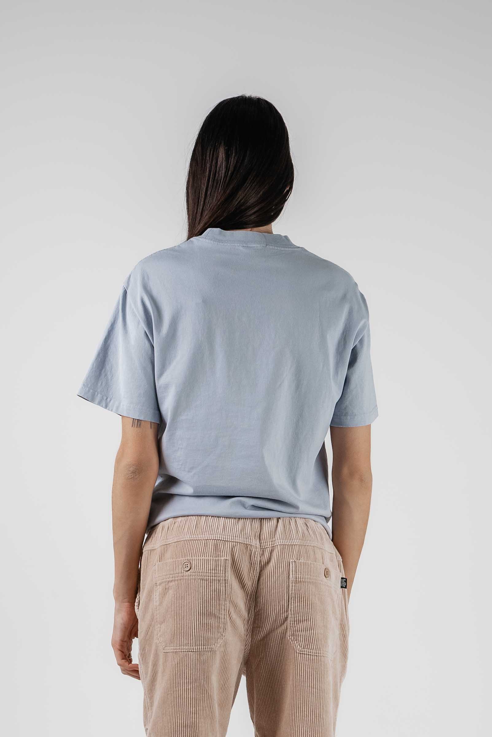 Trippy Flower Oversized Tee Light Blue