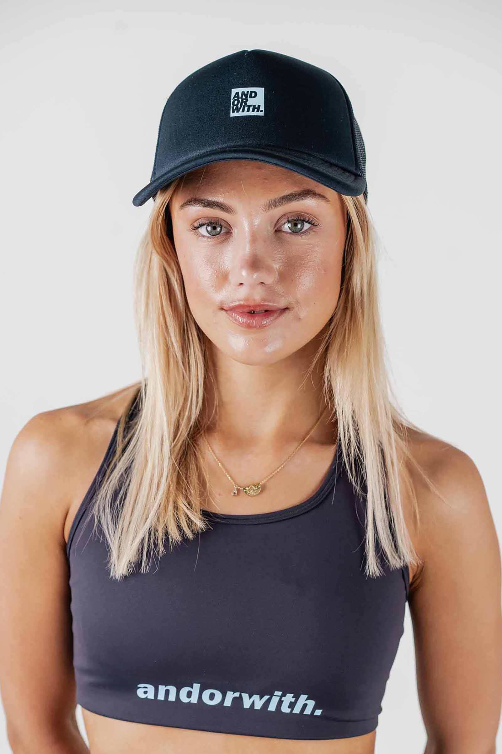 Logo Foam Trucker Hat Navy