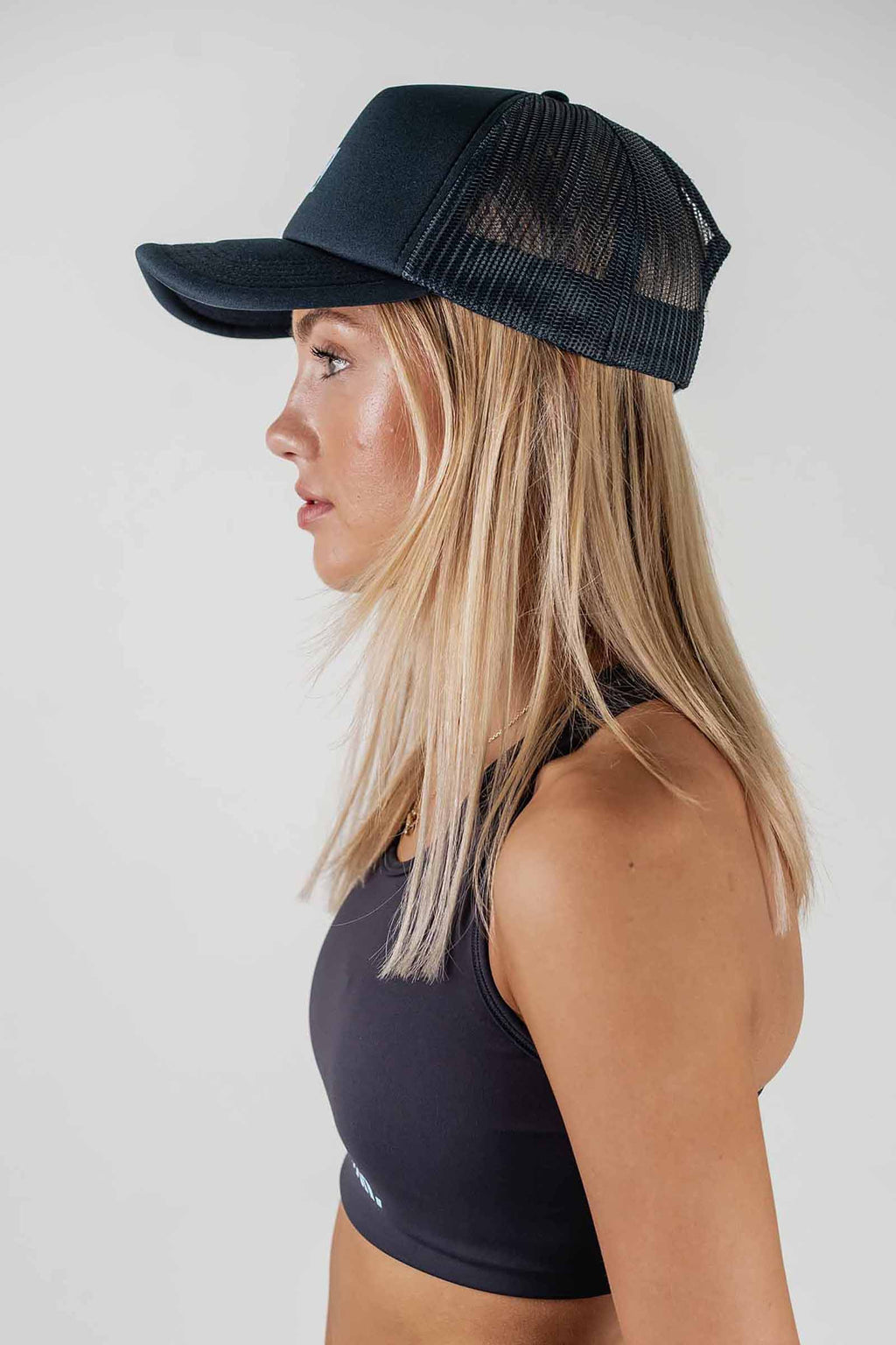 Logo Foam Trucker Hat Navy